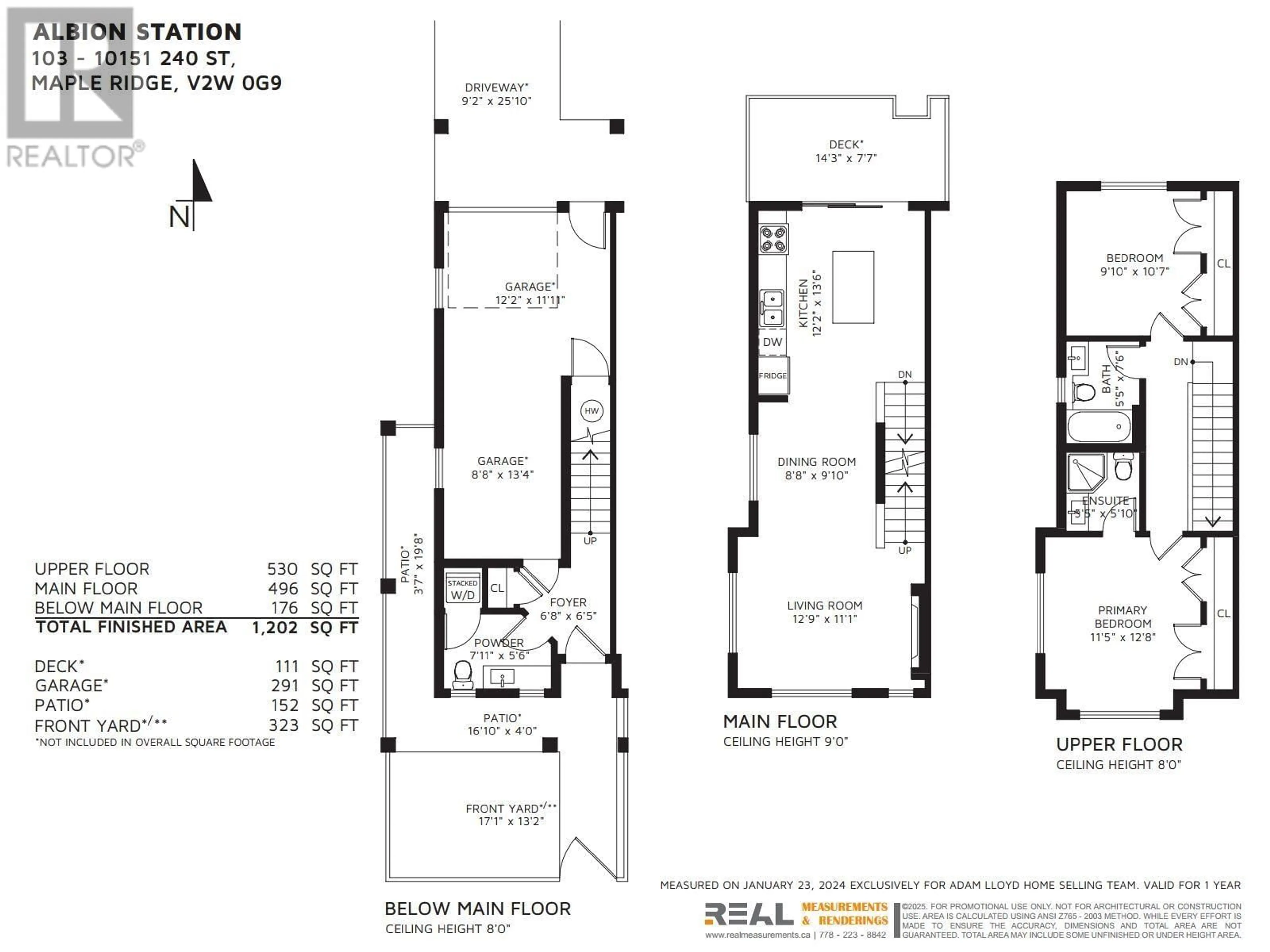 Floor plan for 103 10151 240 STREET, Maple Ridge British Columbia V2W0G9