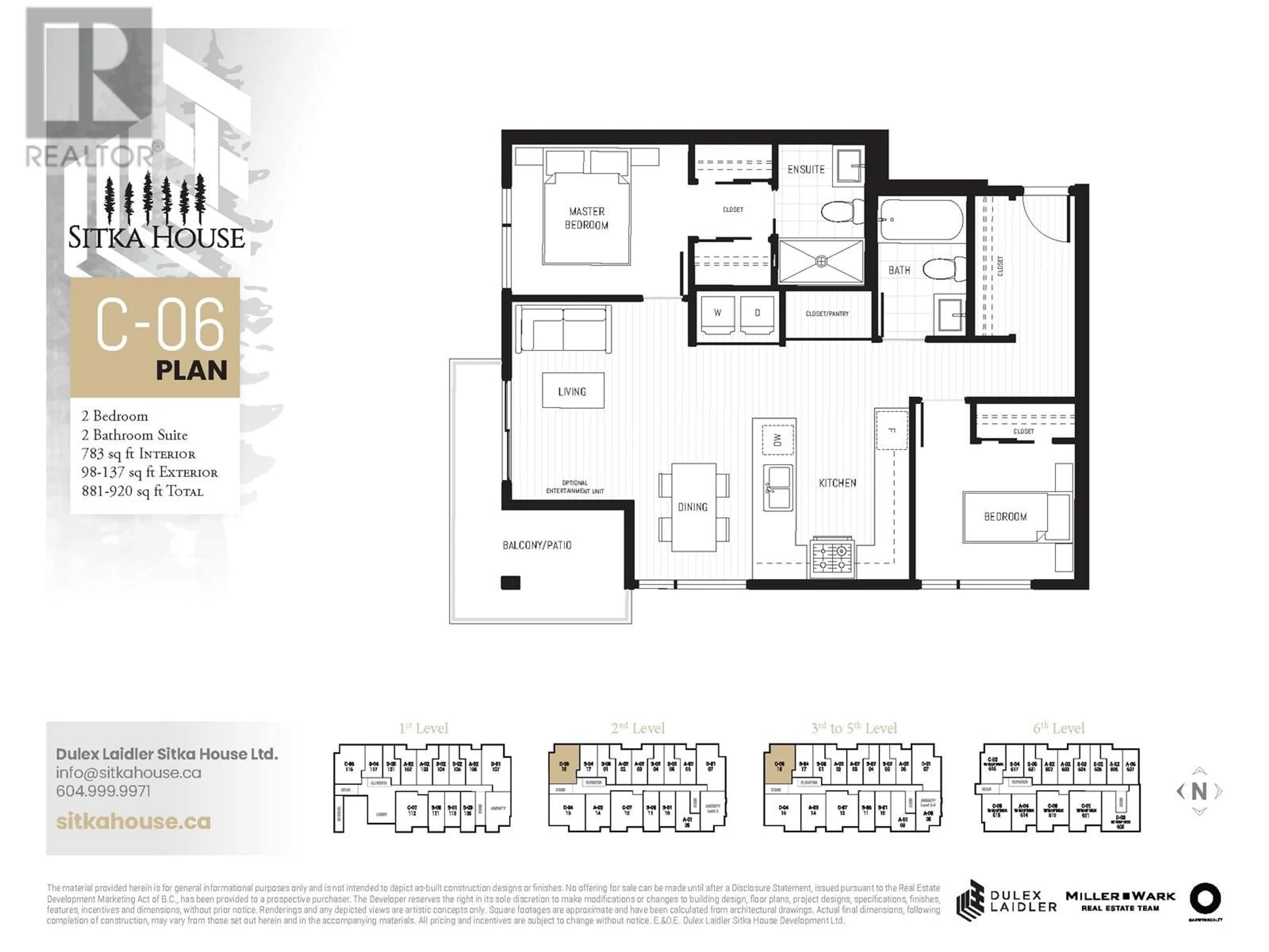 Floor plan for 416 154 JAMES ROAD, Port Moody British Columbia V0V0V0