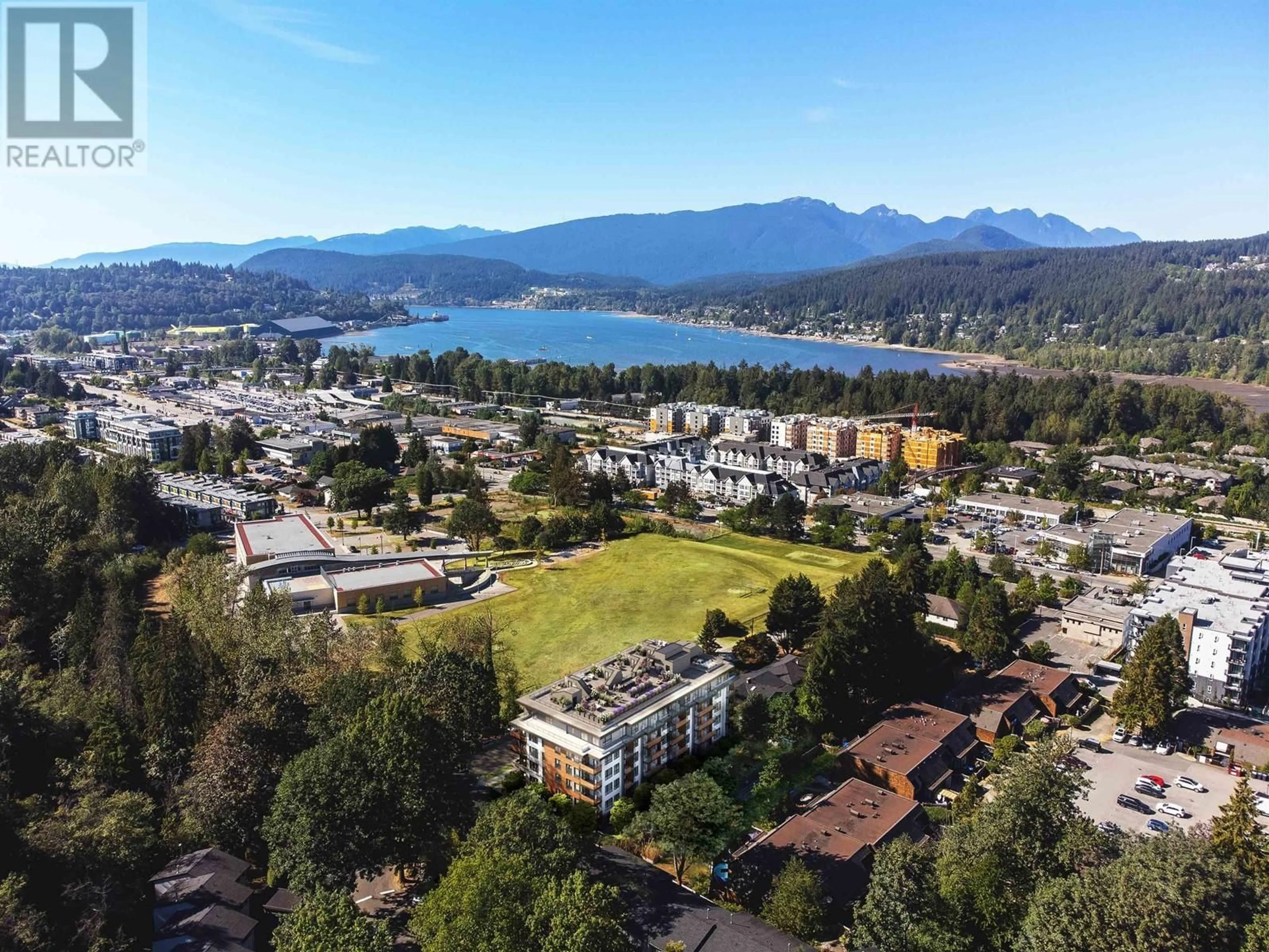 A pic from outside/outdoor area/front of a property/back of a property/a pic from drone, mountain view for 416 154 JAMES ROAD, Port Moody British Columbia V0V0V0