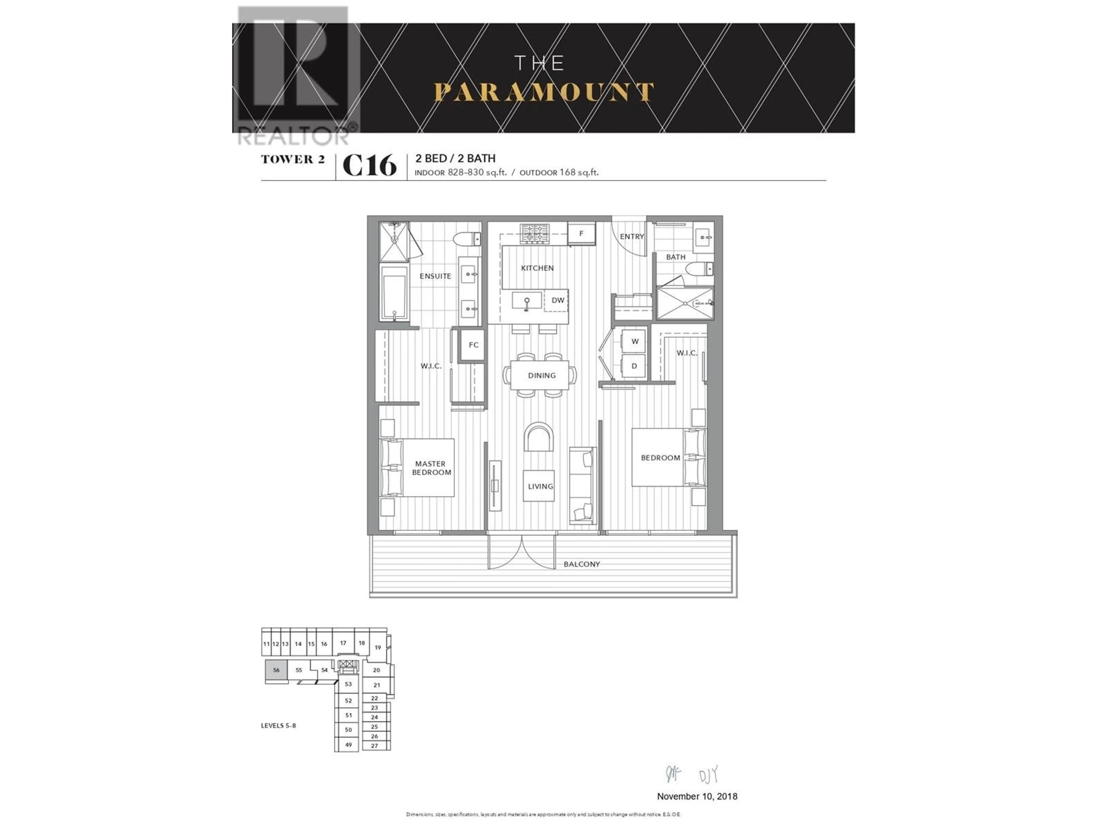 Floor plan for 858 6320 NO. 3 ROAD, Richmond British Columbia V6Y0L5