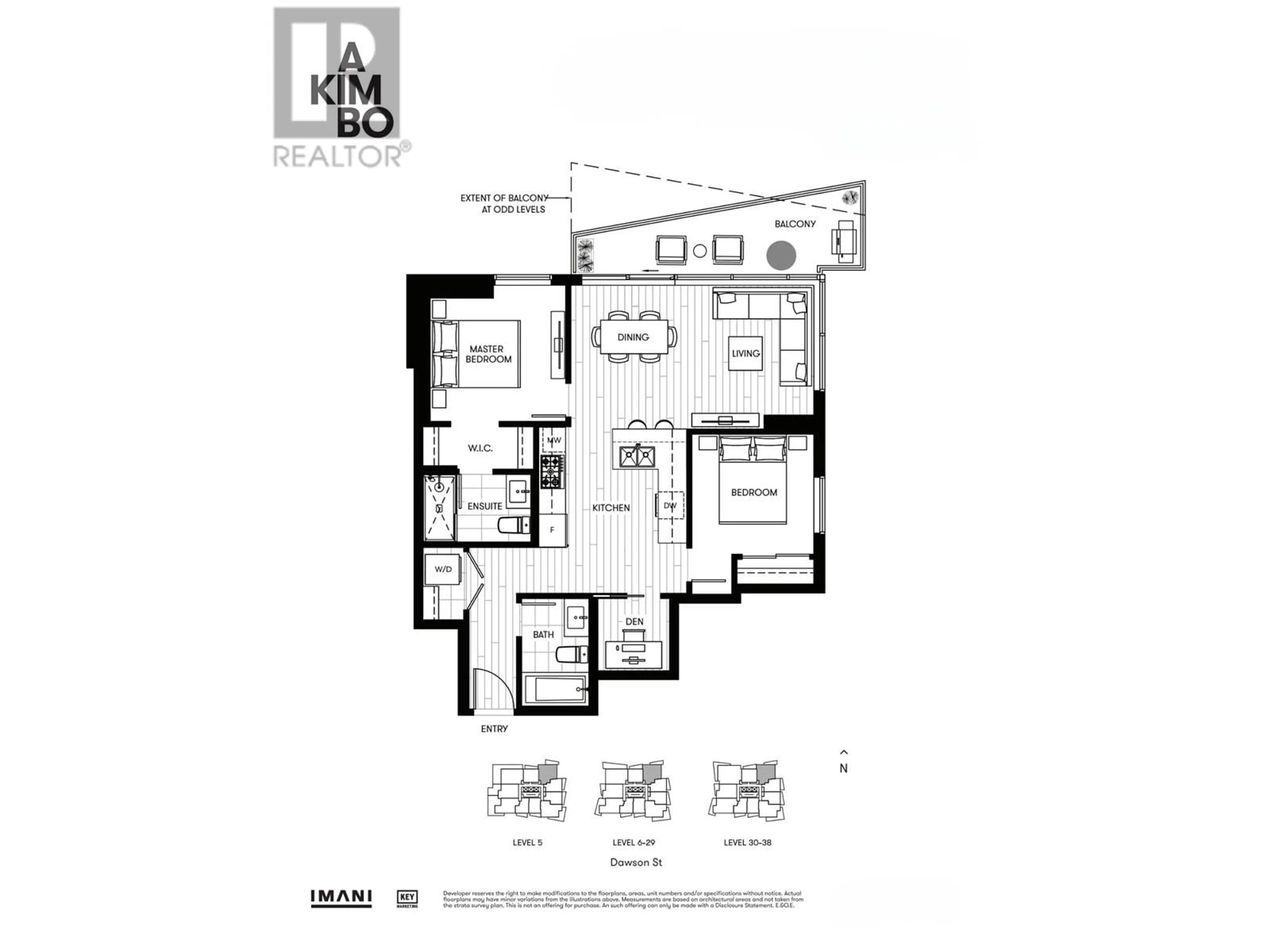 Floor plan for 2606 2181 MADISON AVENUE, Burnaby British Columbia V5C0N4