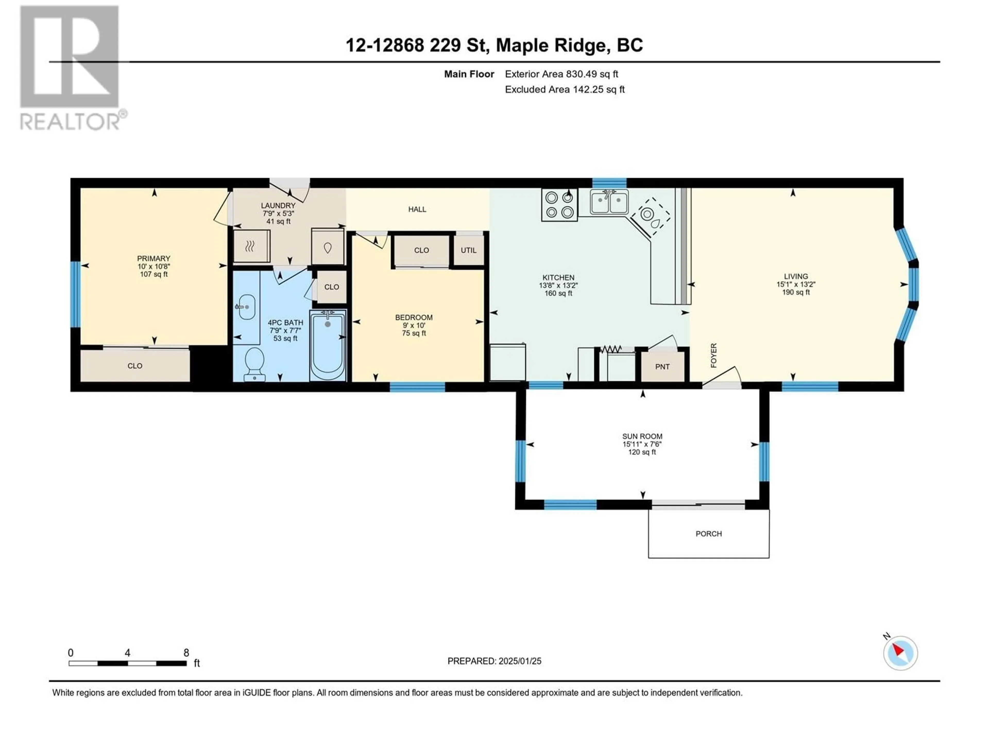 Floor plan for 12 12868 229 STREET, Maple Ridge British Columbia V2X6R1