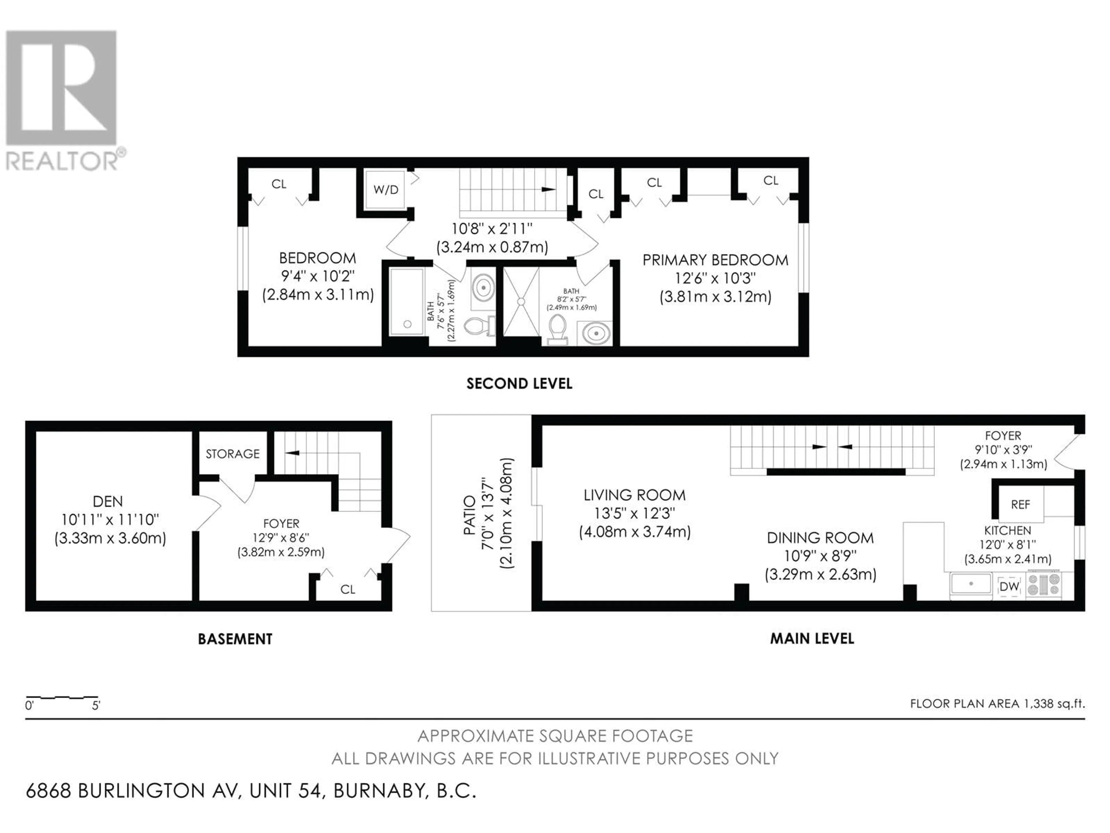 Floor plan for 54 6868 BURLINGTON AVENUE, Burnaby British Columbia V5J0G1