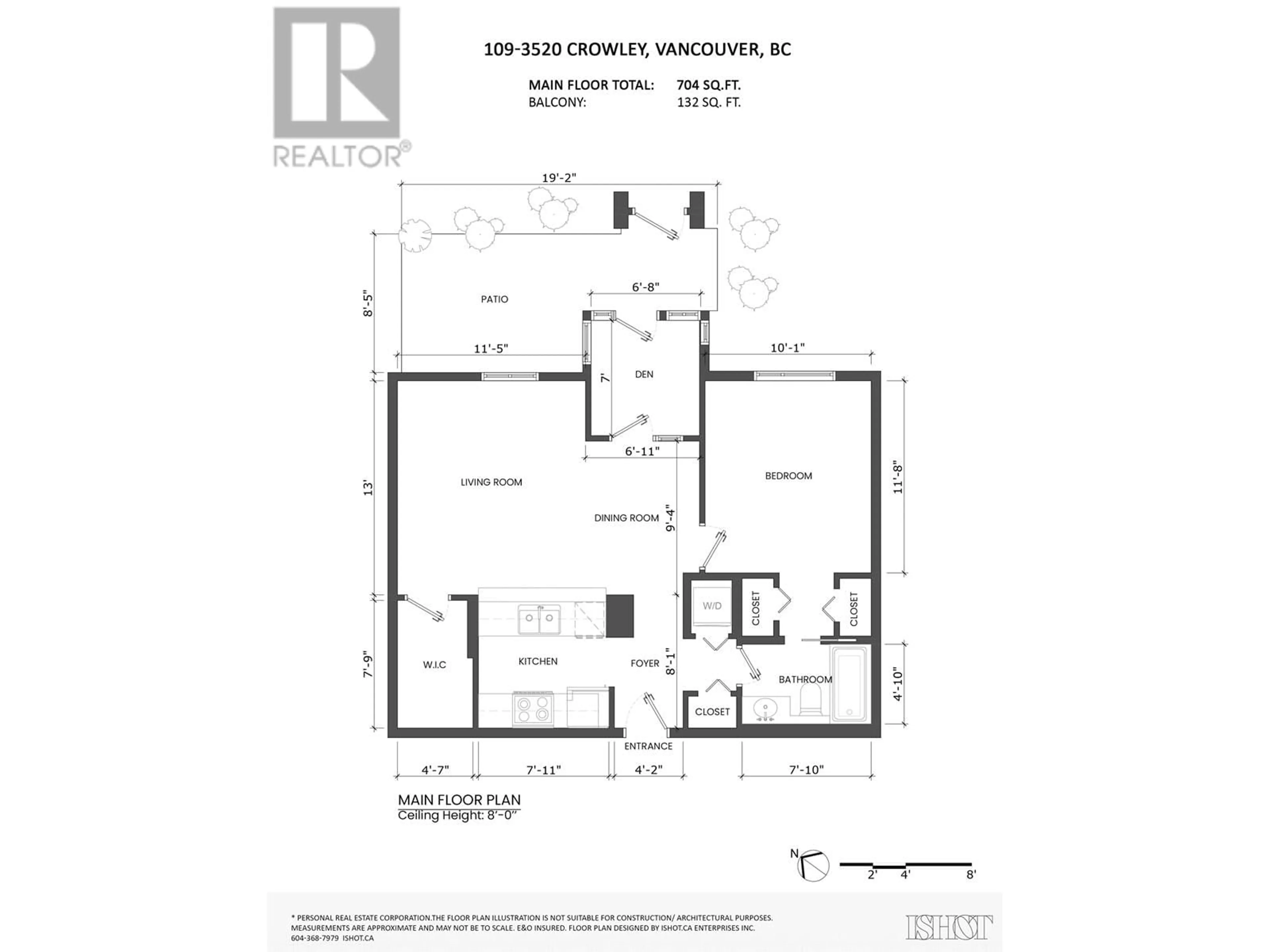 Floor plan for 109 3520 CROWLEY DRIVE, Vancouver British Columbia V5R6G9