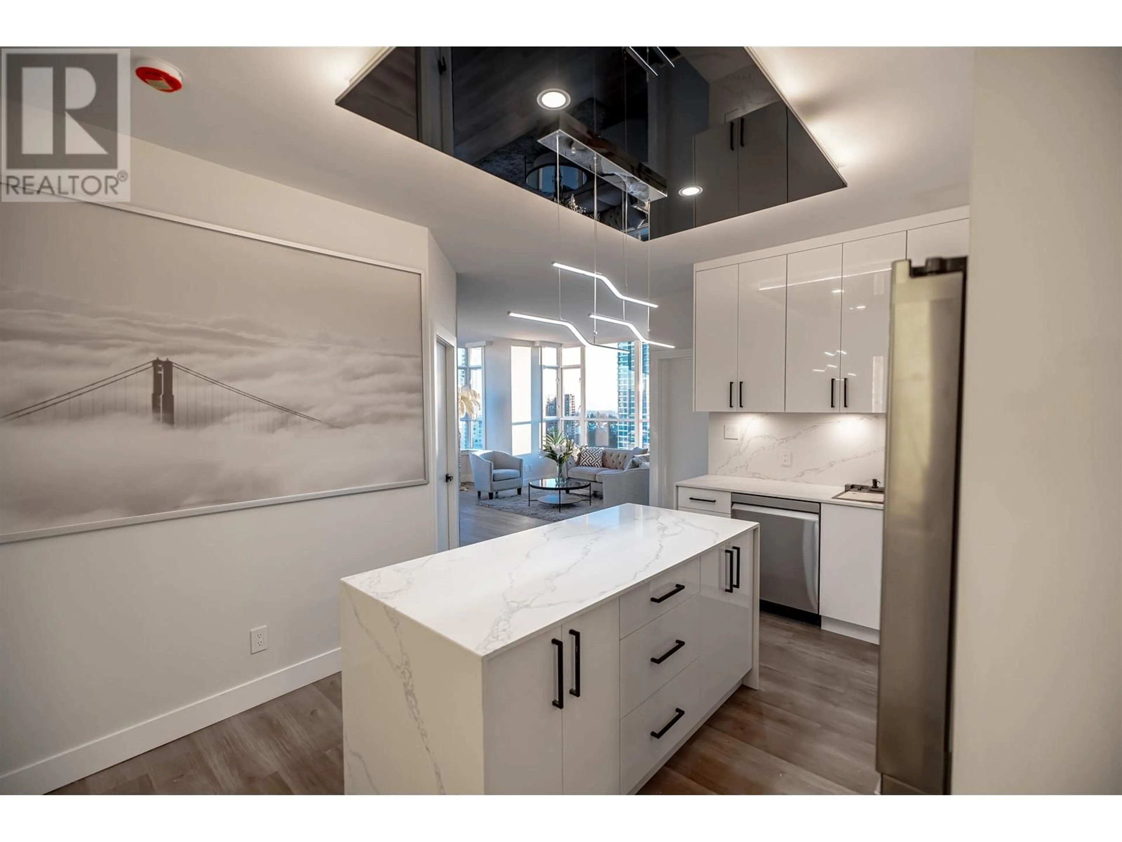 Contemporary kitchen, ceramic/tile floor for 1804 5885 OLIVE AVENUE, Burnaby British Columbia V5H4N8