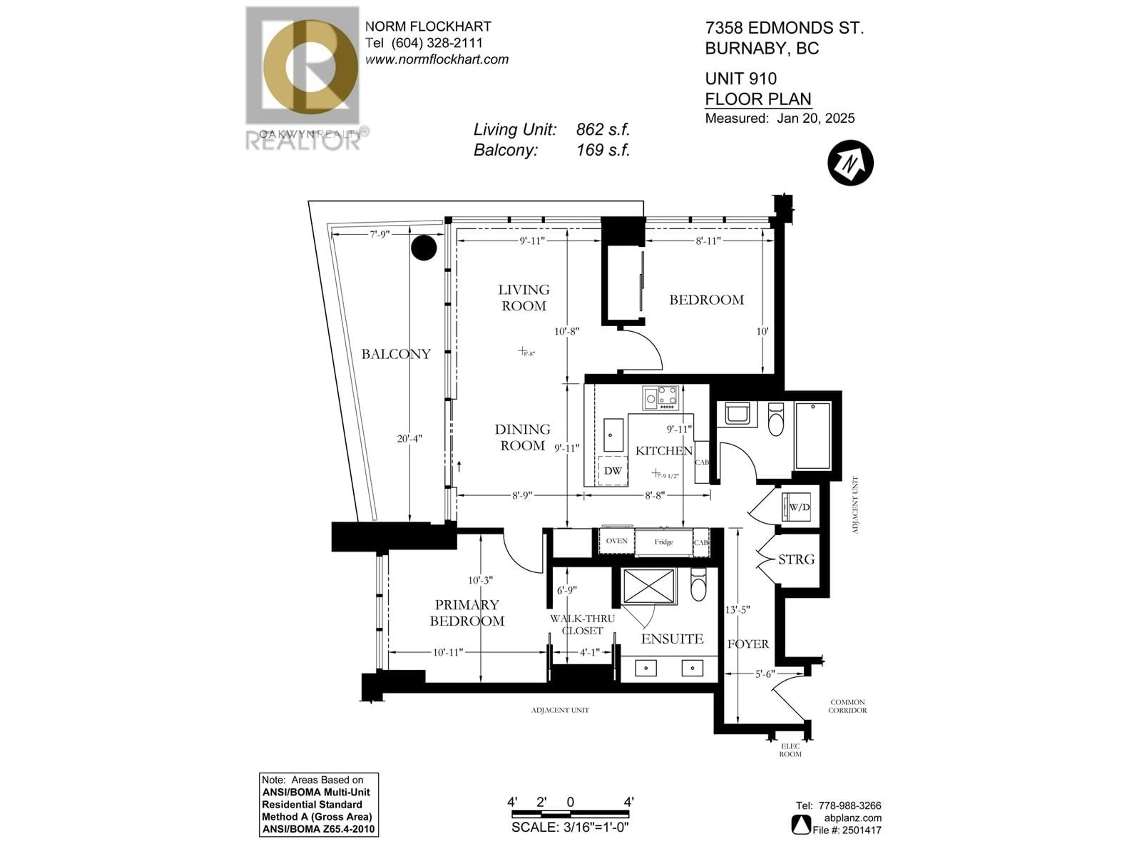 Floor plan for 910 7358 EDMONDS STREET, Burnaby British Columbia V3N0H1