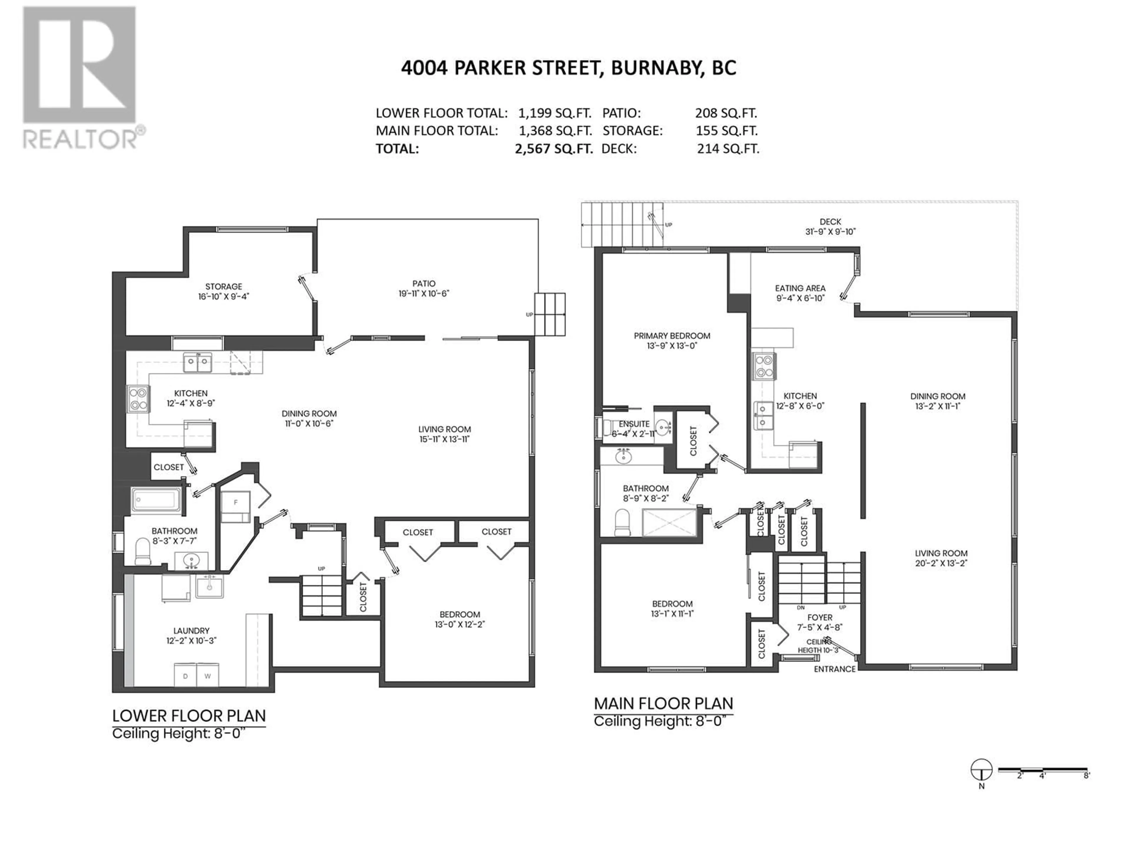 Floor plan for 4004 PARKER STREET, Burnaby British Columbia V5C3B9