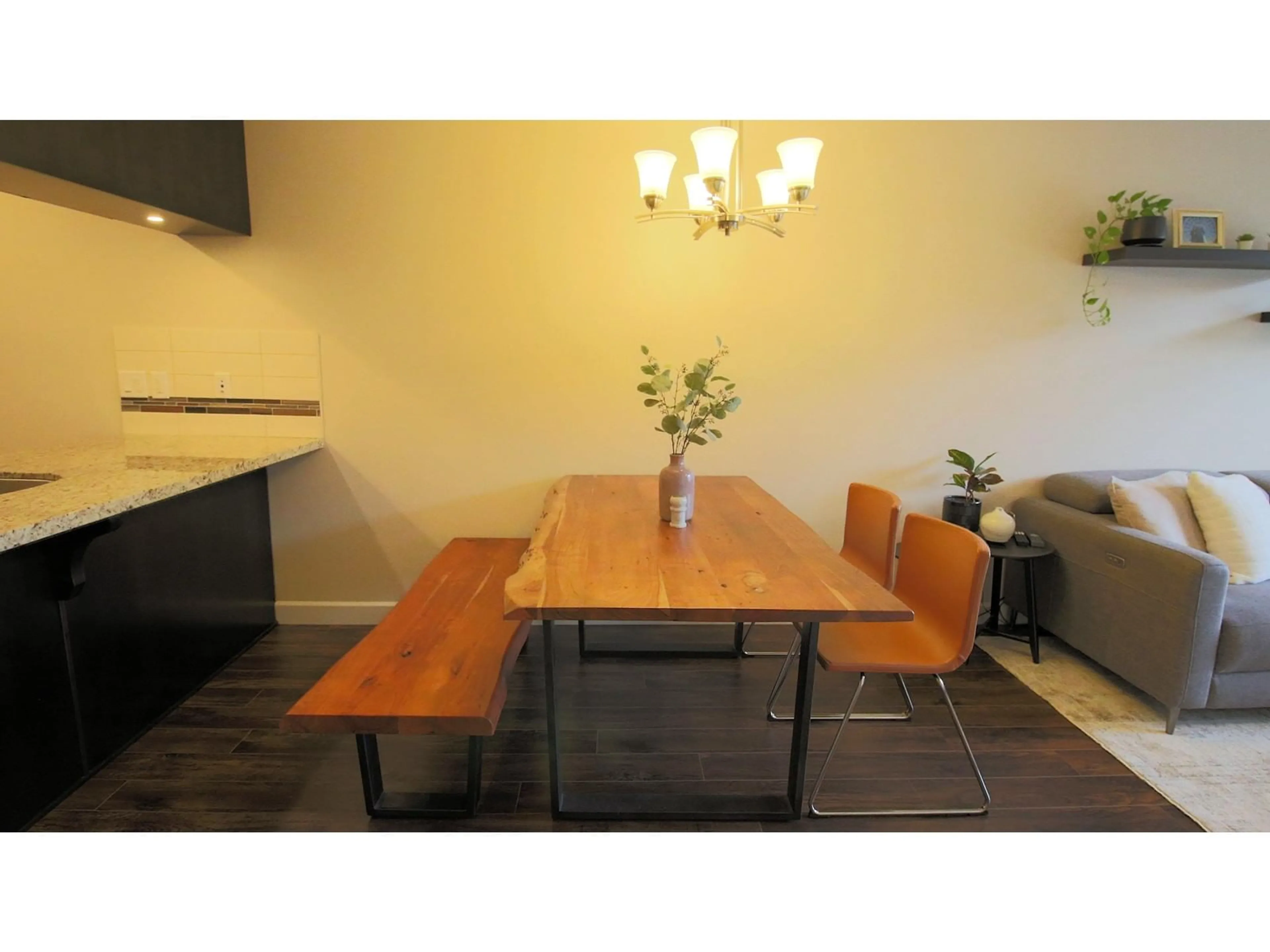 Dining room, wood/laminate floor for 316 8067 207 STREET, Langley British Columbia V2Y0N9