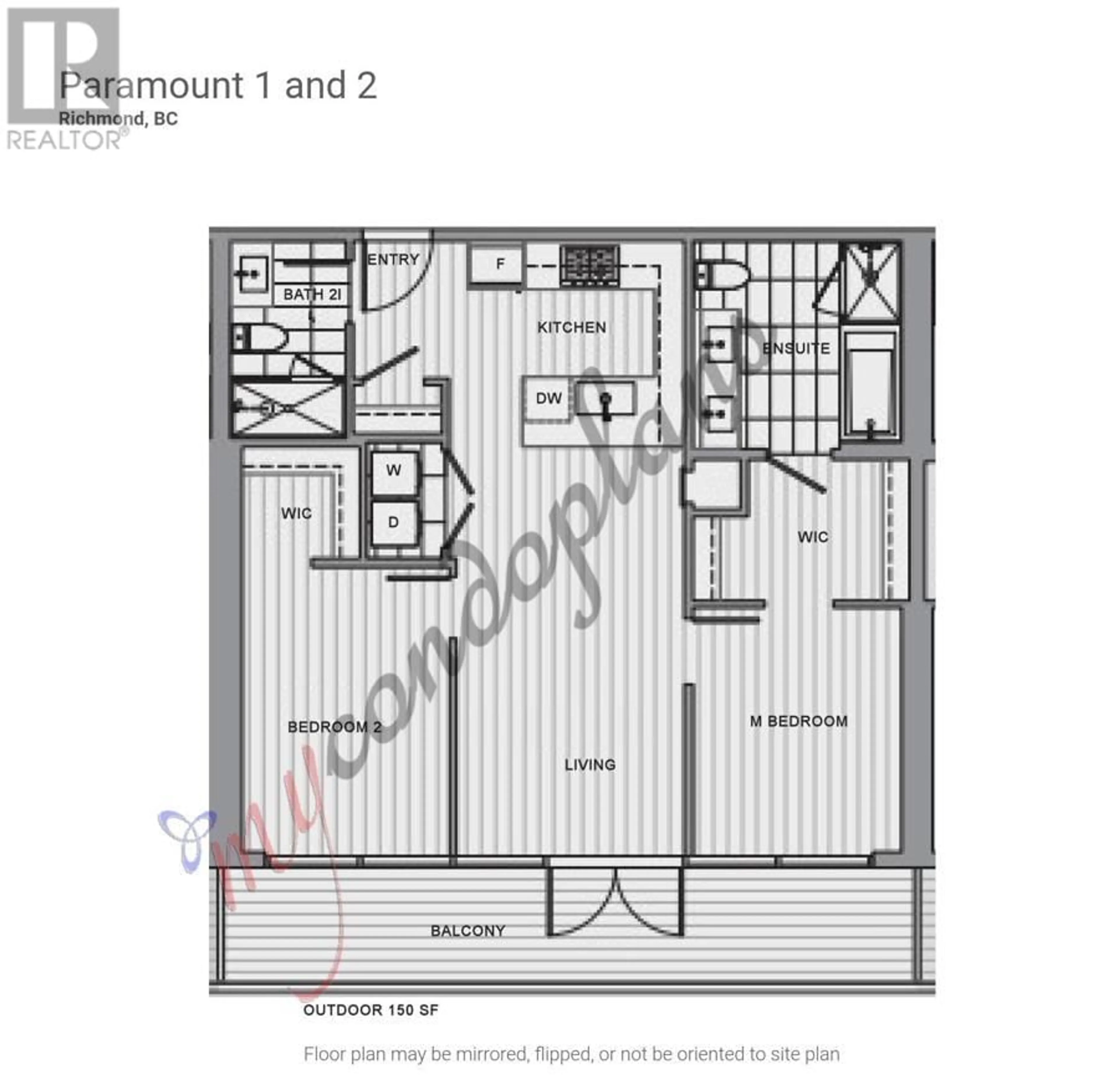 Floor plan for 757 6320 NO. 3 ROAD, Richmond British Columbia V6Y0L5