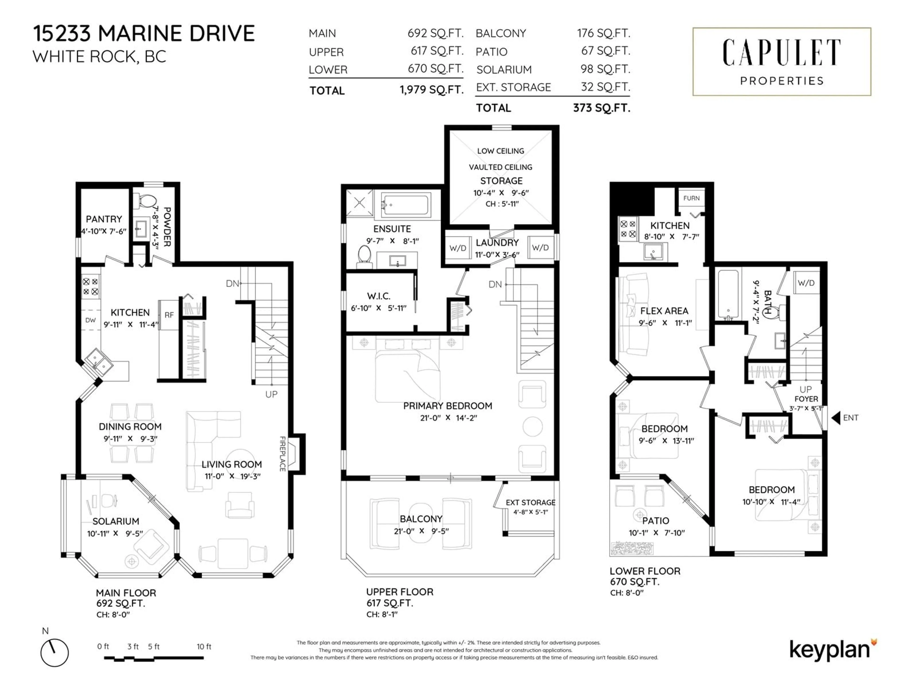 Floor plan for 15233 MARINE, White Rock British Columbia V4B1C7