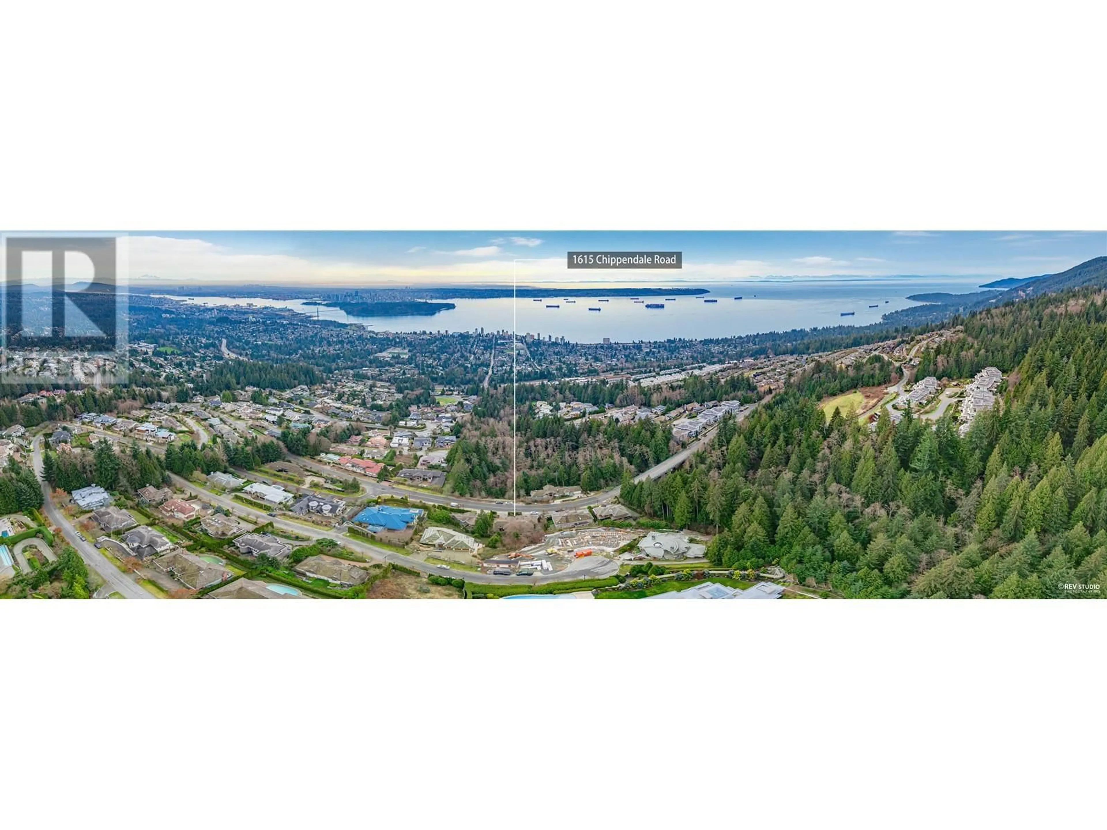 A pic from outside/outdoor area/front of a property/back of a property/a pic from drone, mountain view for 1615 CHIPPENDALE ROAD, West Vancouver British Columbia V7S3G6