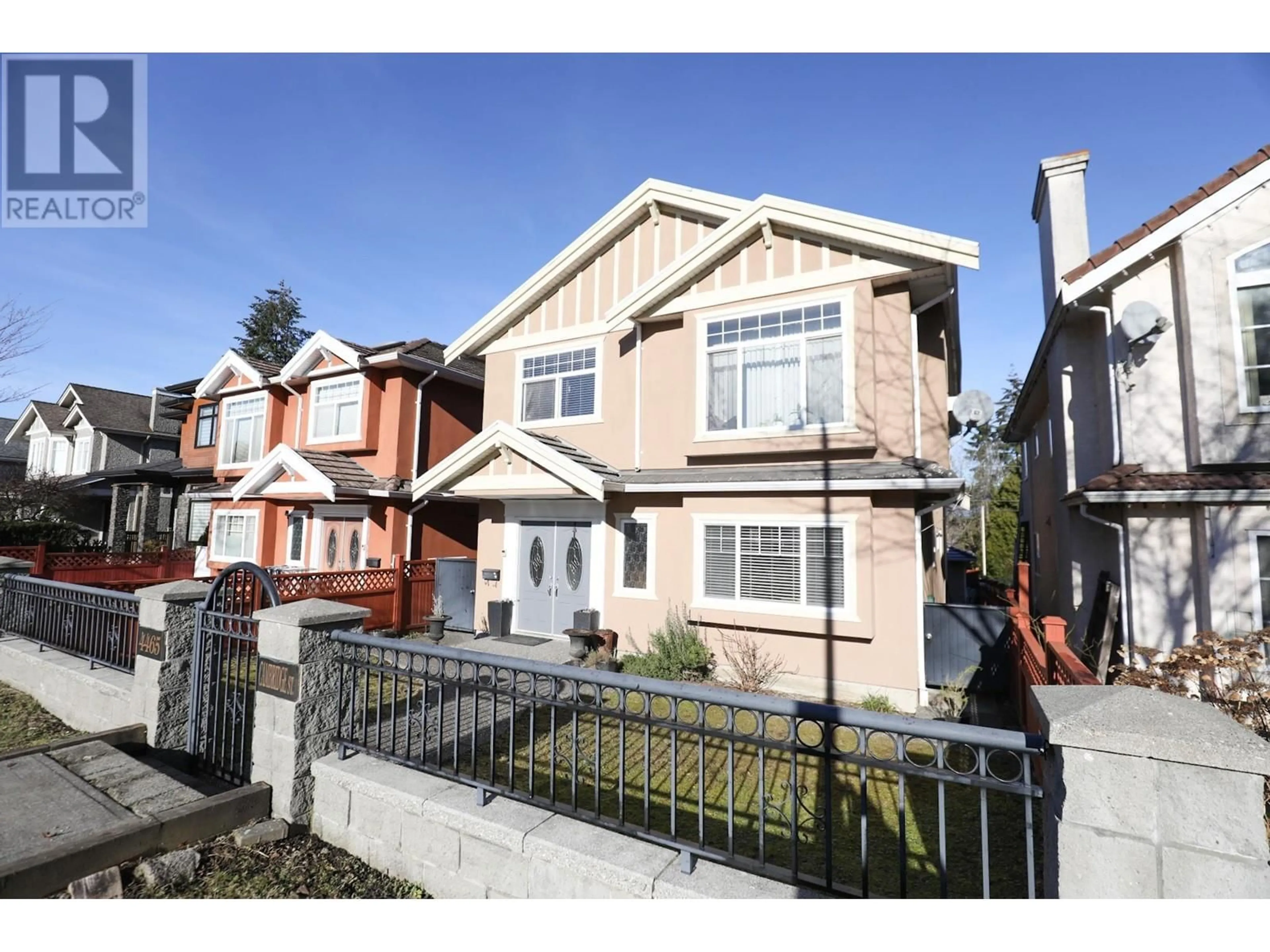 Home with brick exterior material, street for 4465 CAMBRIDGE STREET, Burnaby British Columbia V5C1H6