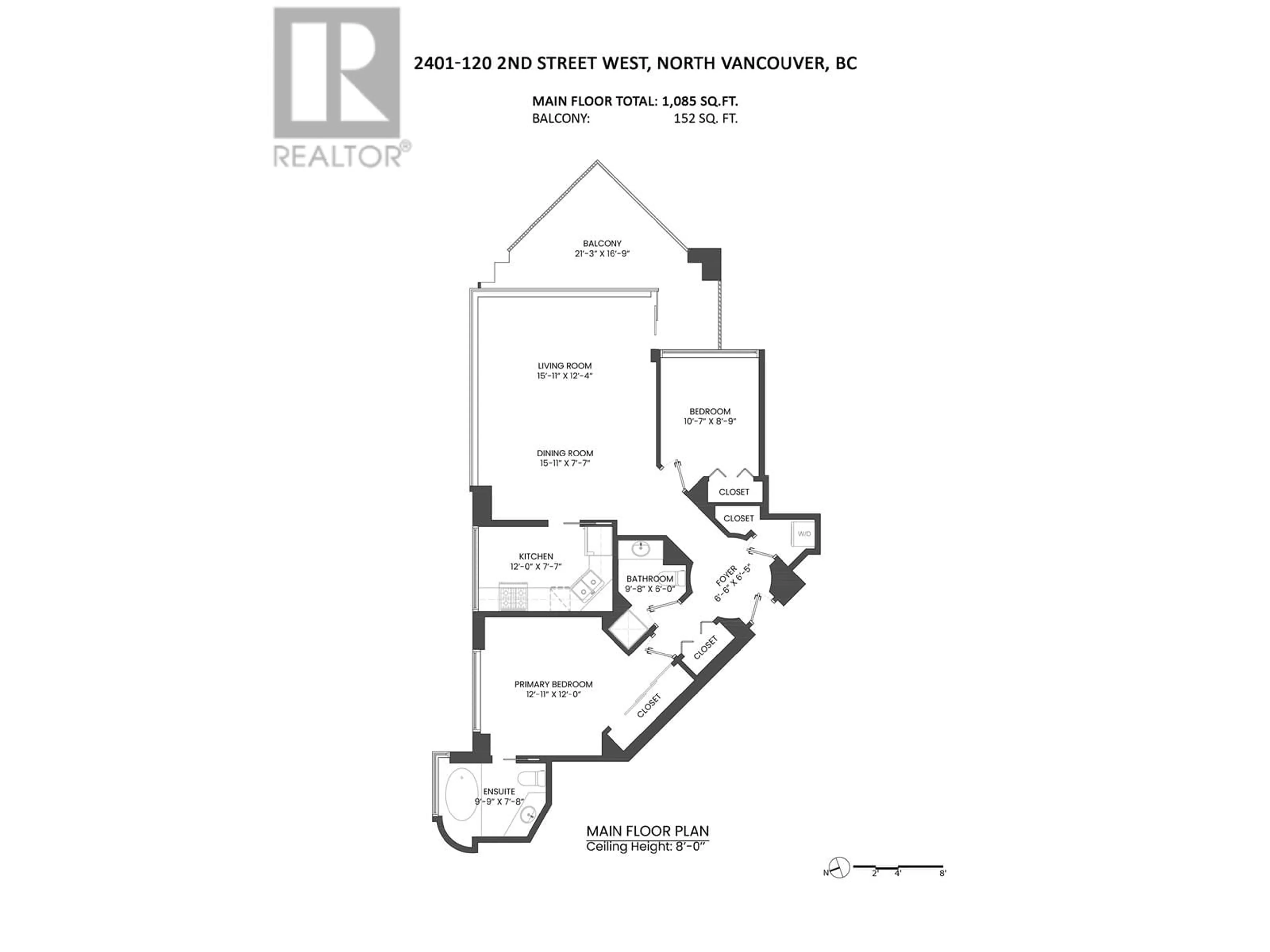 Floor plan for 2401 120 W 2ND STREET, North Vancouver British Columbia V7M1C3