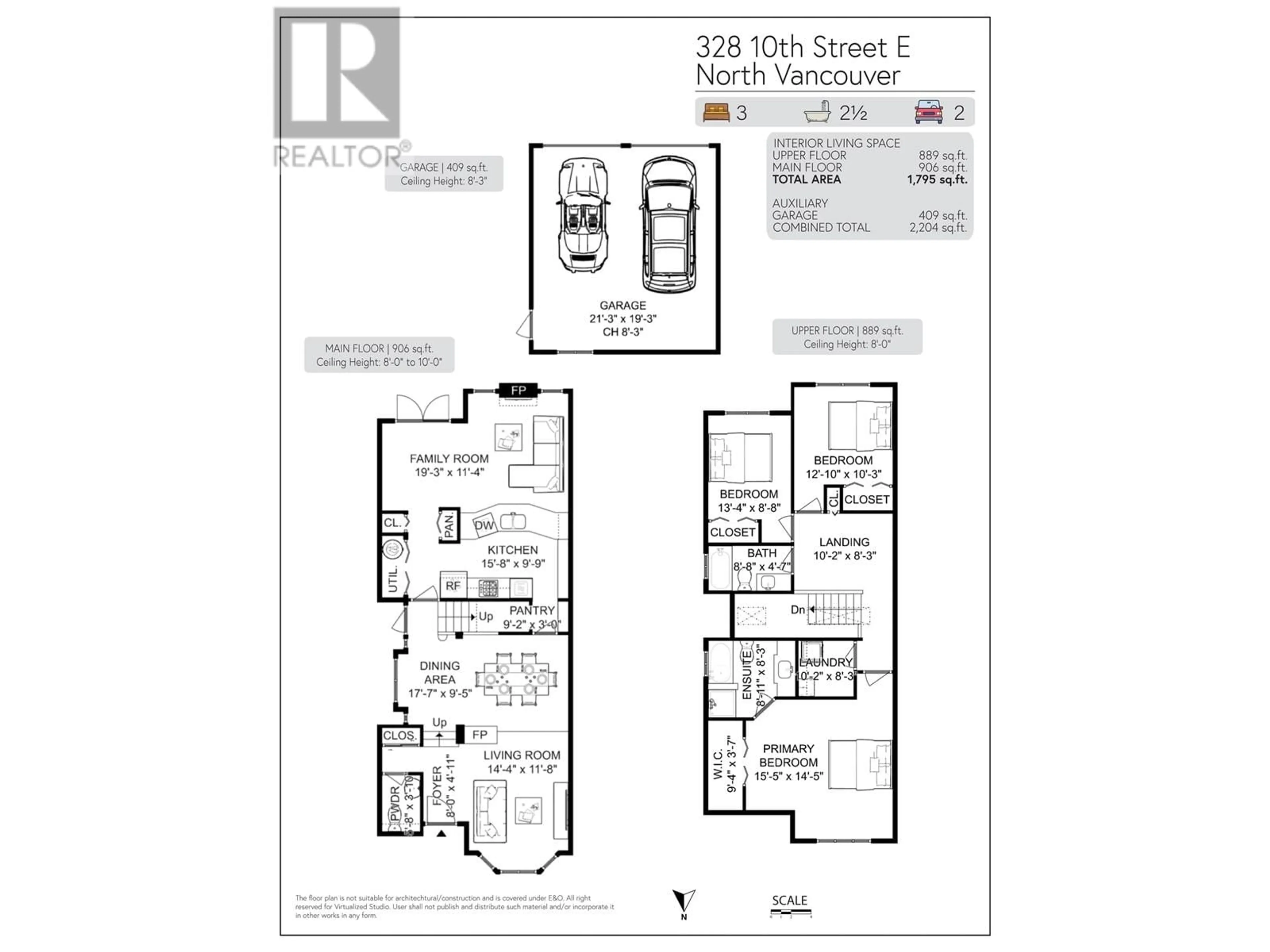 Floor plan for 328 E 10TH STREET, North Vancouver British Columbia V7L2E3