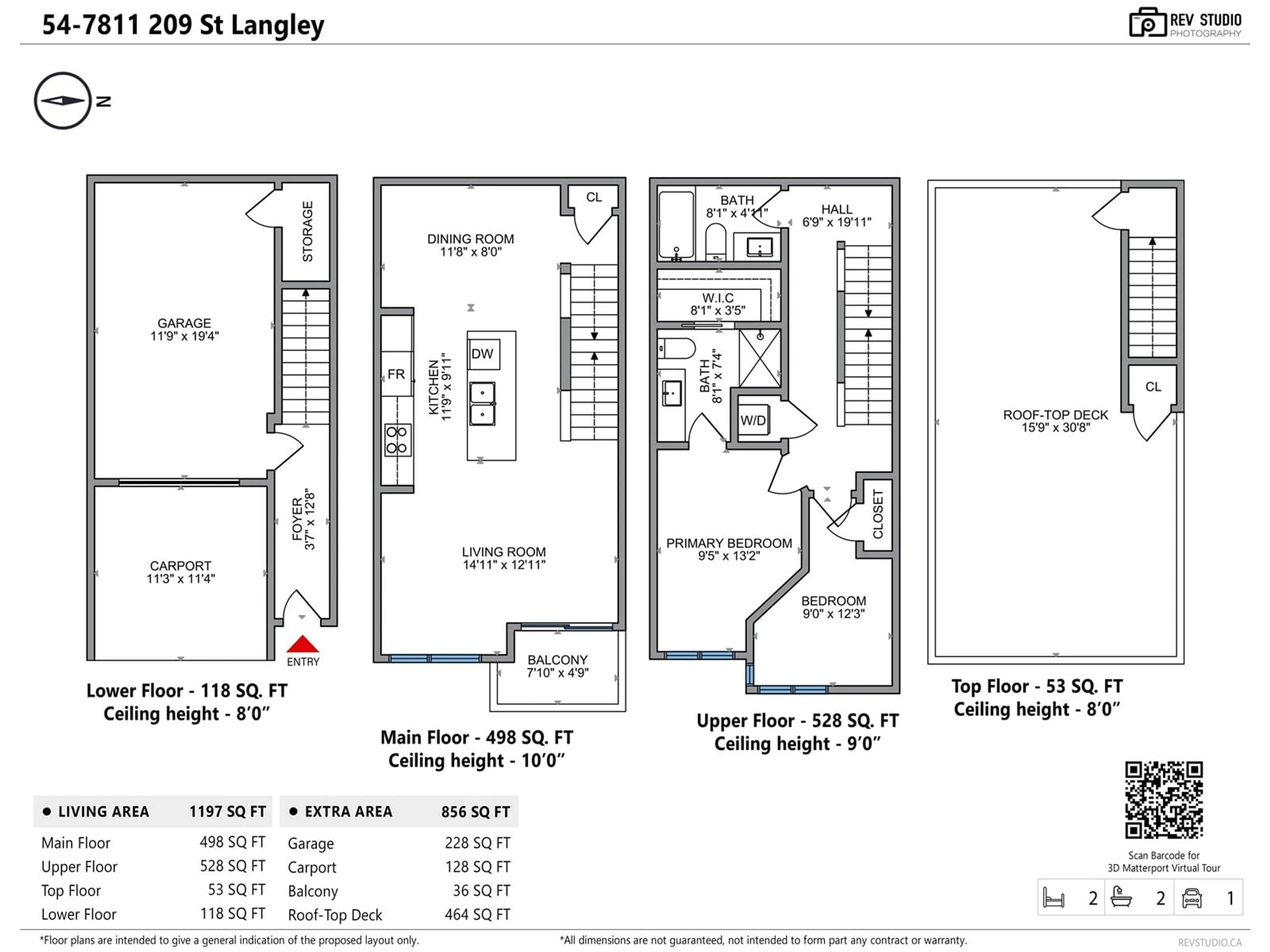 Floor plan for 54 7811 209 STREET, Langley British Columbia V2Y0P2