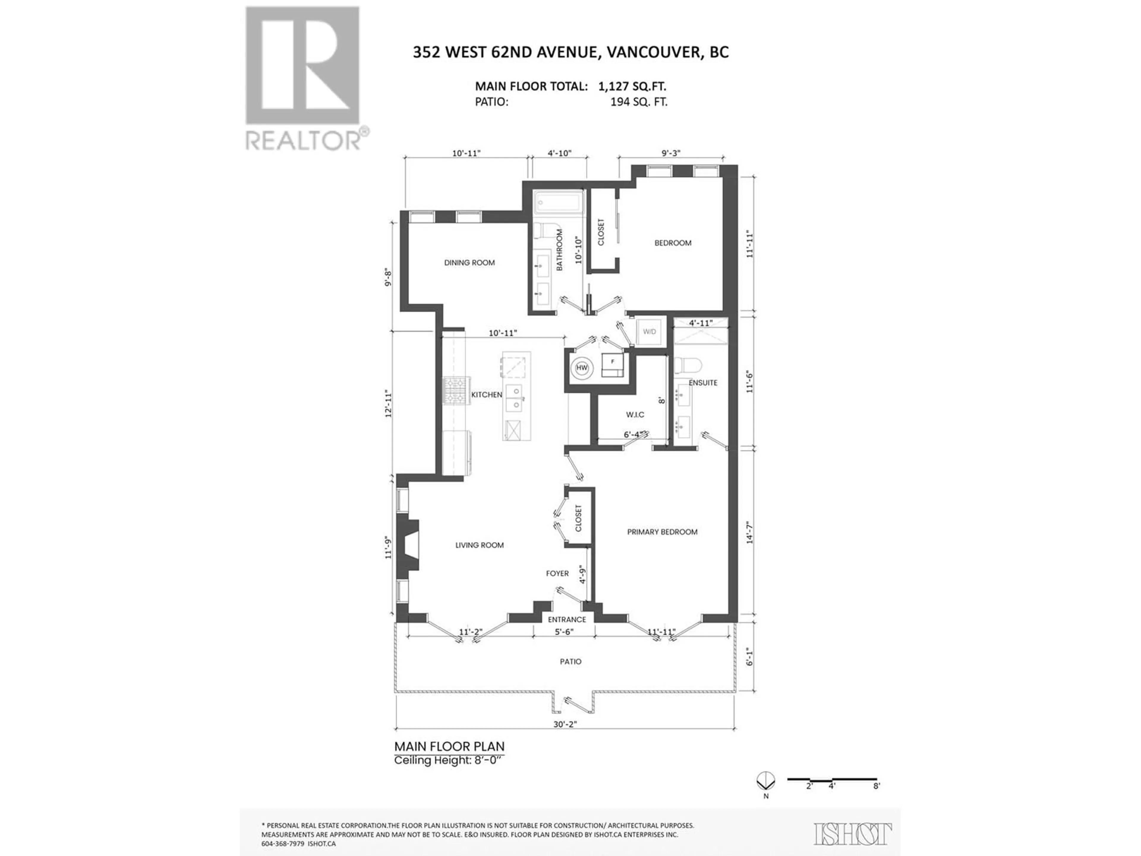 Floor plan for 352 W 62ND AVENUE, Vancouver British Columbia V5X2E3