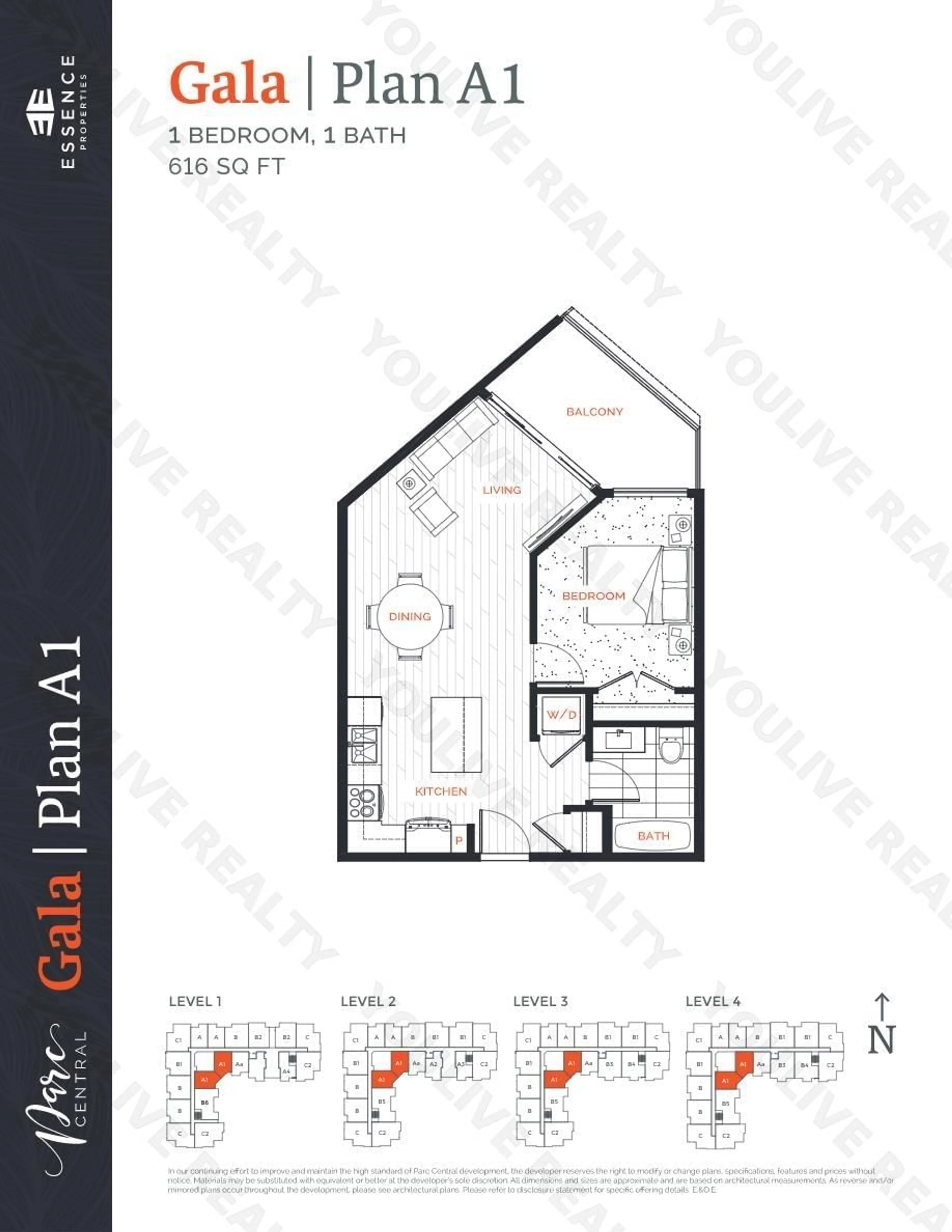 Floor plan for 103 20356 72B AVENUE, Langley British Columbia V2Y4J9