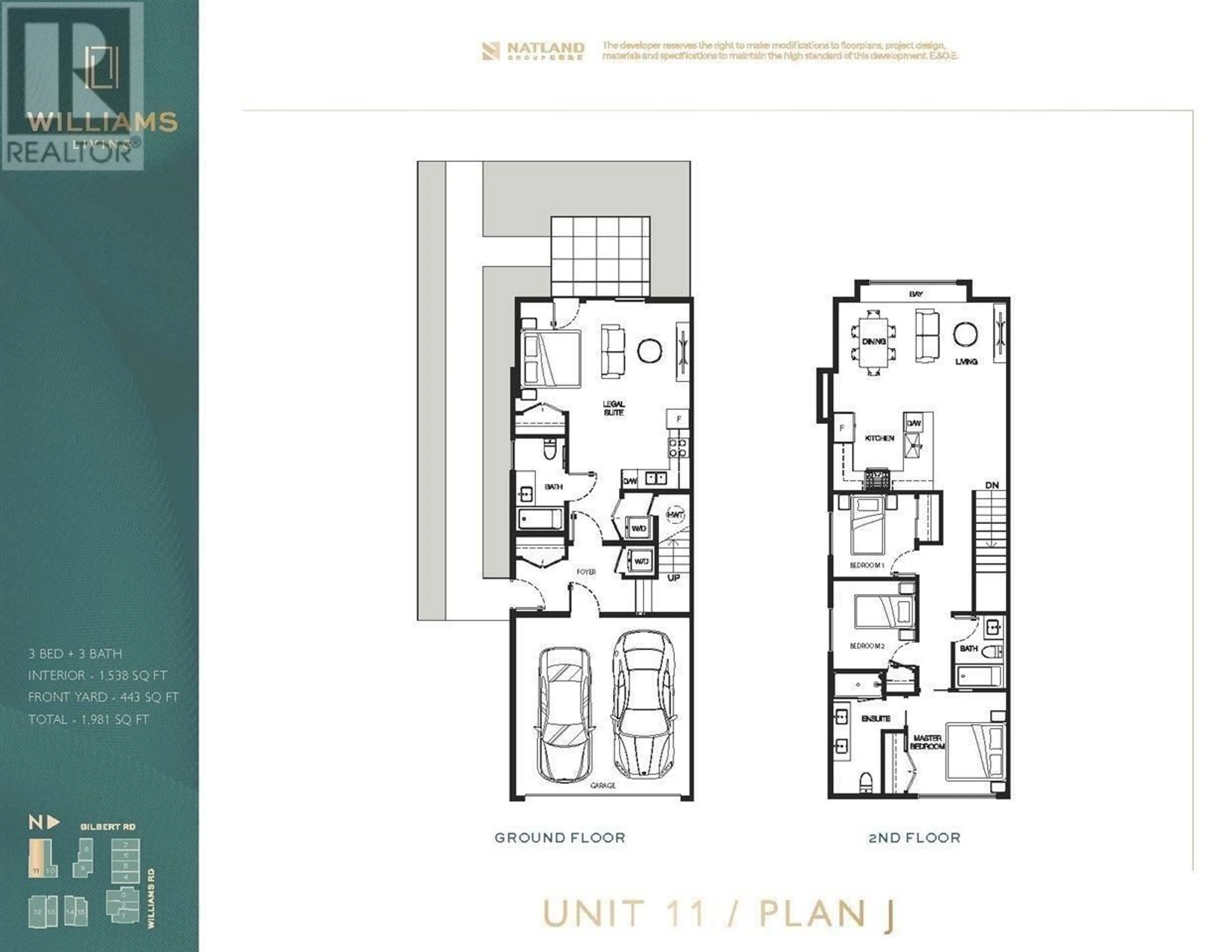 Floor plan for 11 7000 WILLIAMS ROAD, Richmond British Columbia V7A1E6