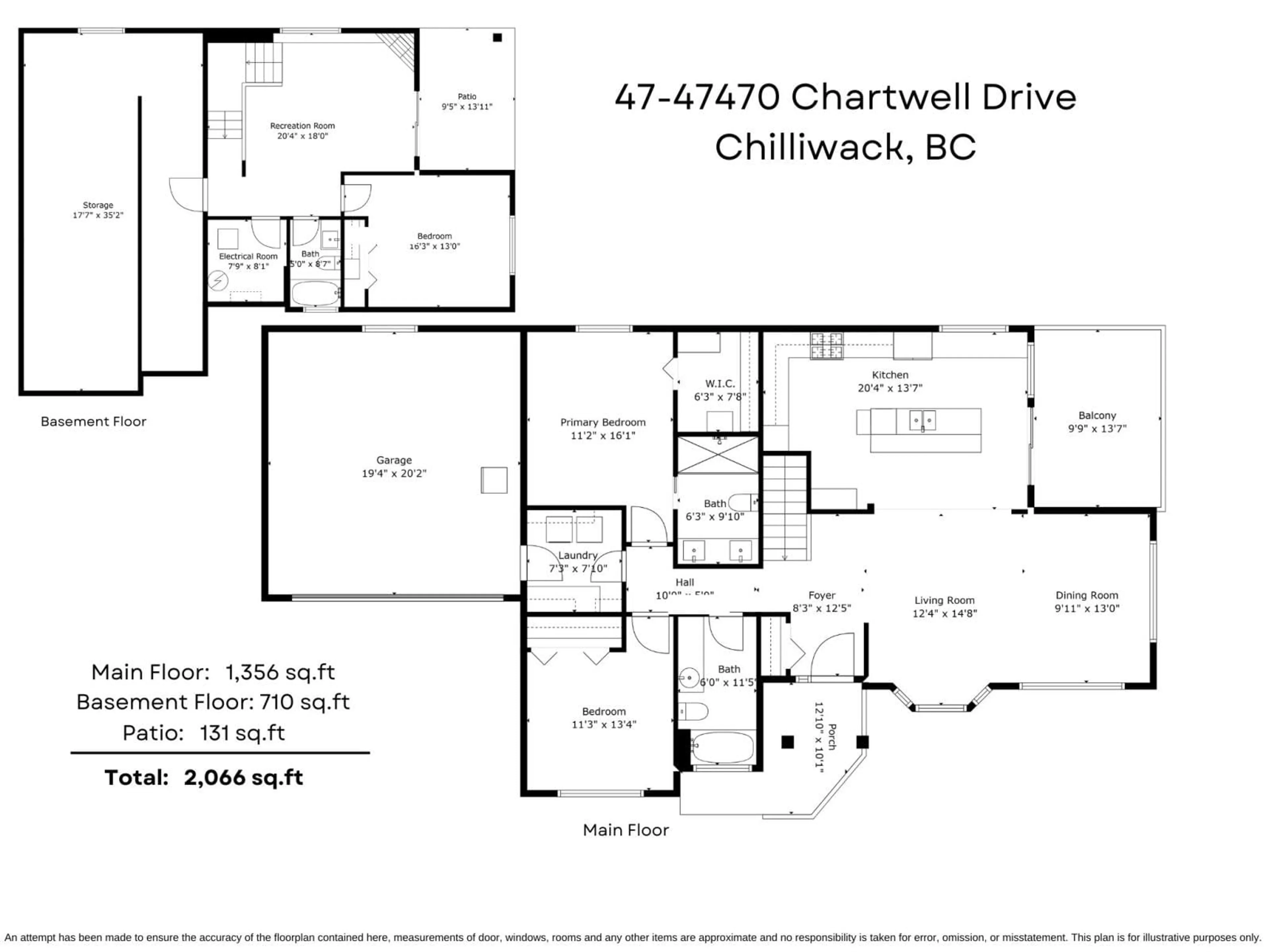 Floor plan for 47 47470 CHARTWELL DRIVE|Little Mountain, Chilliwack British Columbia V2P8A2