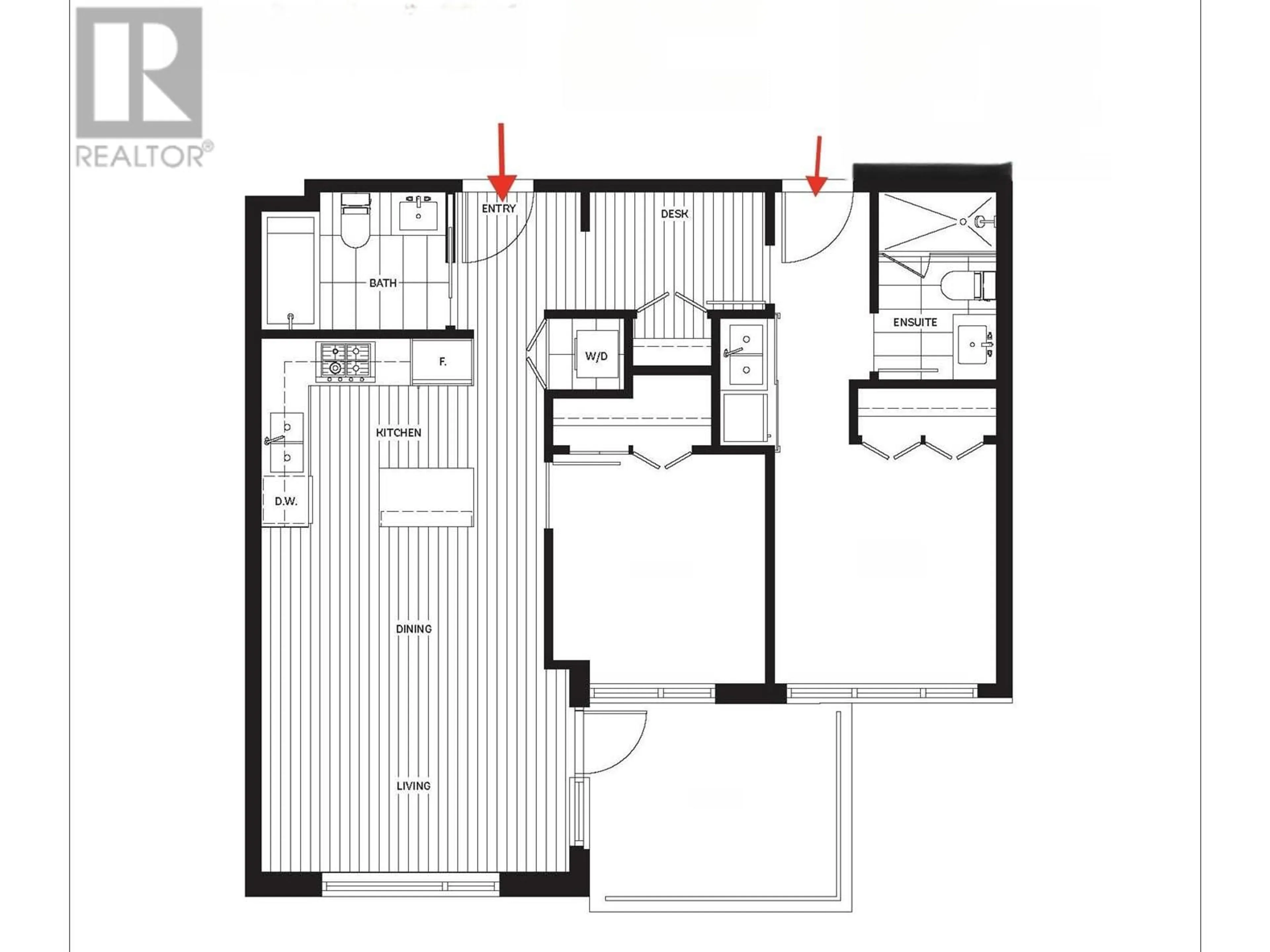 Floor plan for 313 - 8850 UNIVERSITY CRESCENT, Burnaby British Columbia V5A0C8
