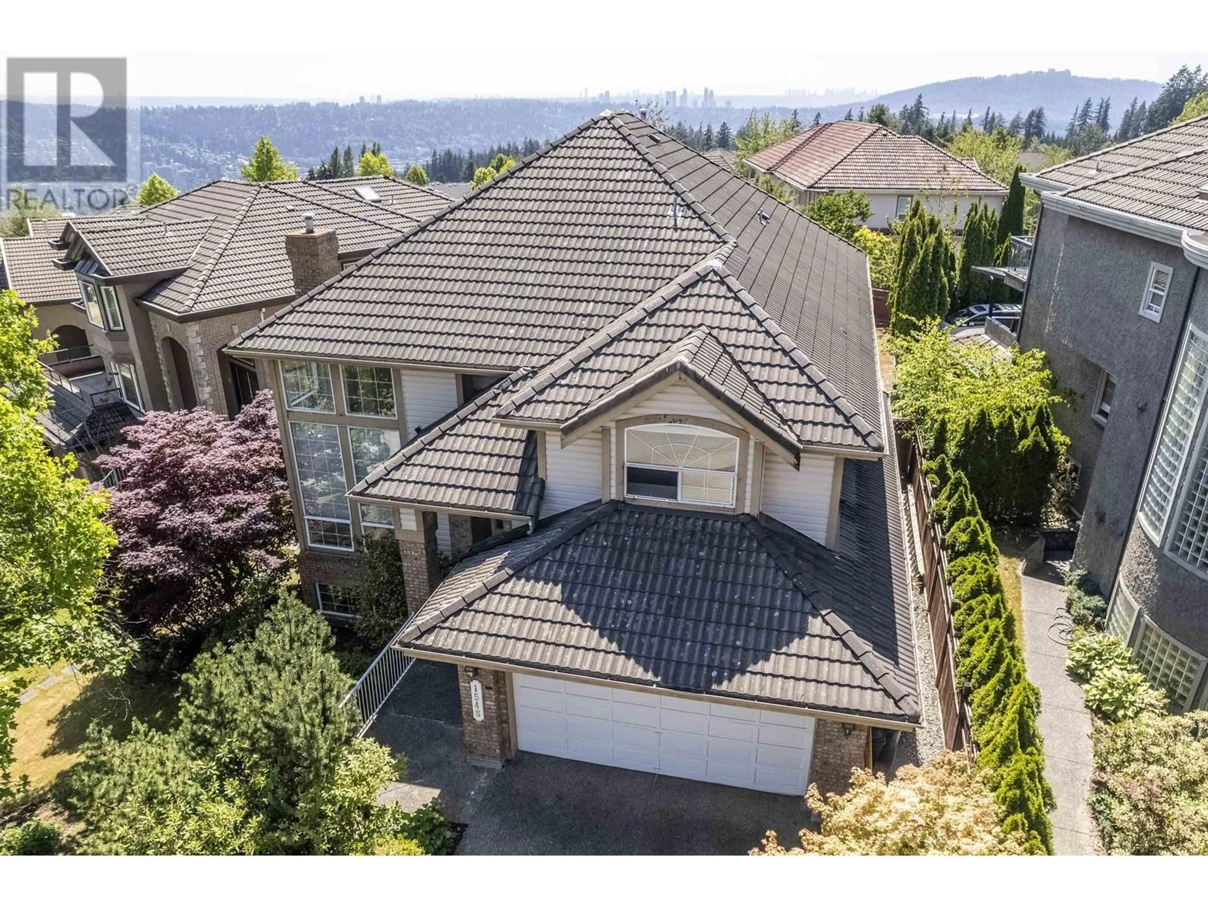 A pic from outside/outdoor area/front of a property/back of a property/a pic from drone, water/lake/river/ocean view for 1546 EAGLE MOUNTAIN DRIVE, Coquitlam British Columbia V3E2Z3