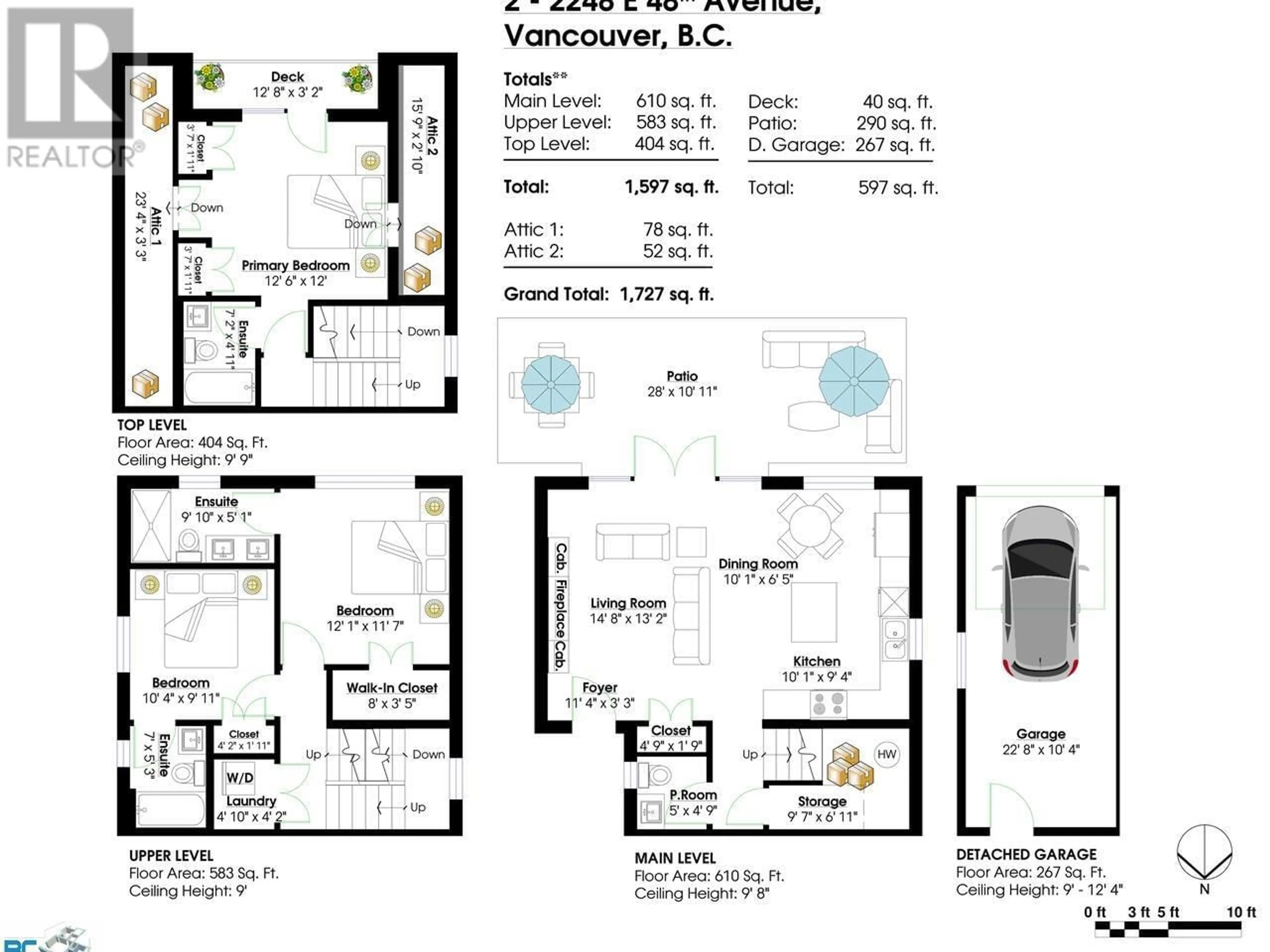 Floor plan for 2 2248 E 48TH AVENUE, Vancouver British Columbia V5P1S1