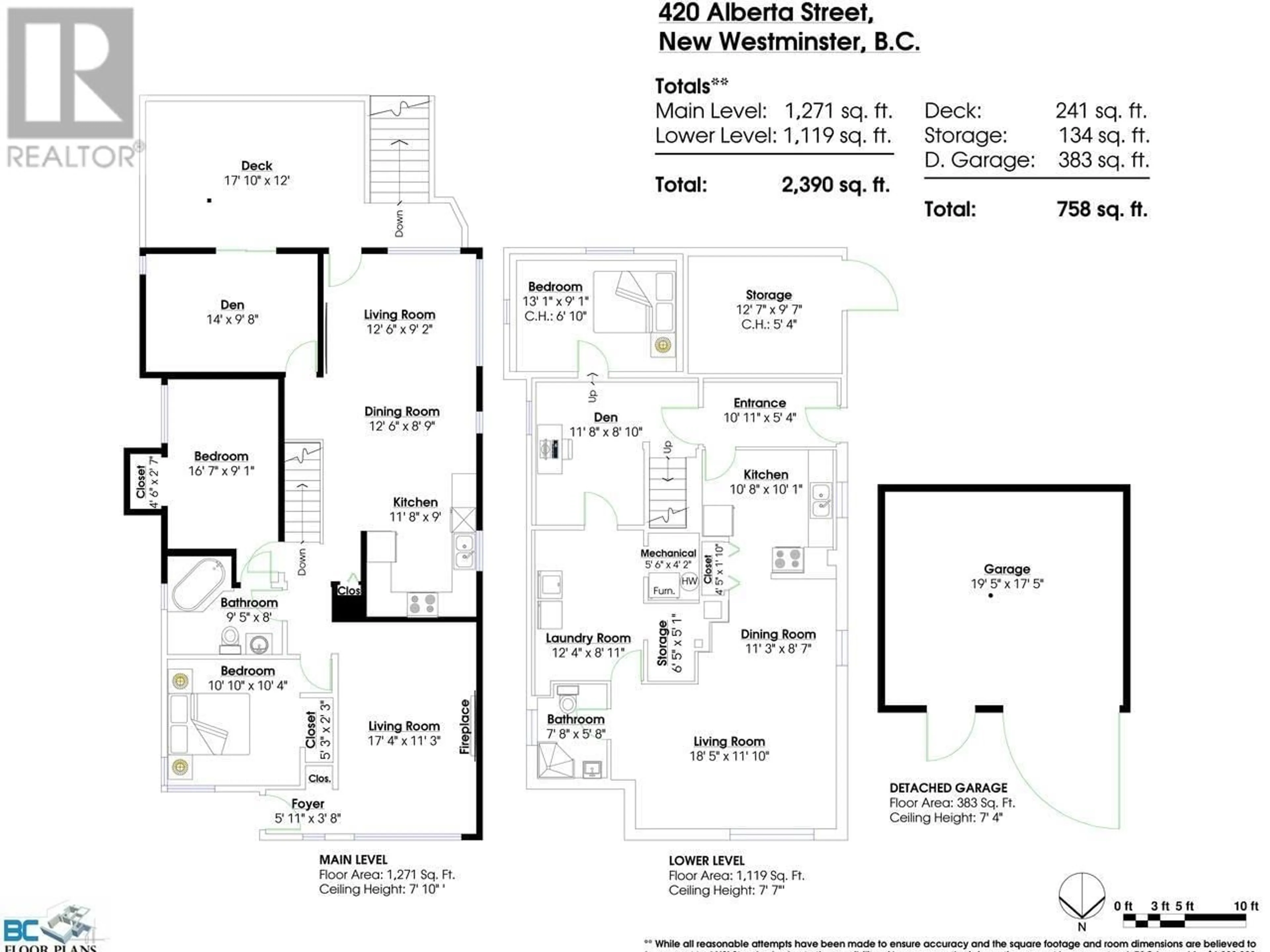 Floor plan for 420 ALBERTA STREET, New Westminster British Columbia V3L3J7