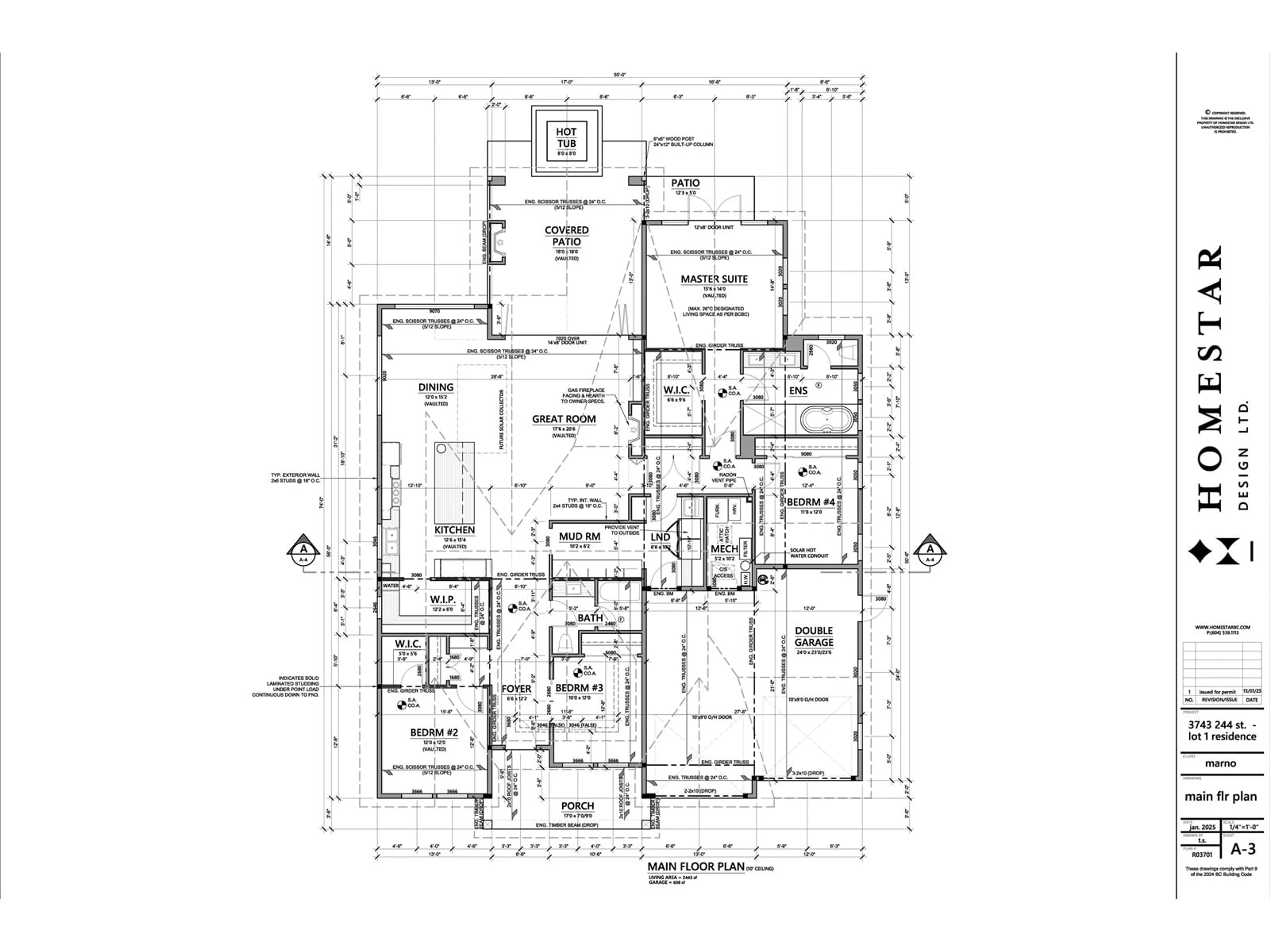 Floor plan for LT.2 3743 244 STREET, Langley British Columbia V2Z2L1