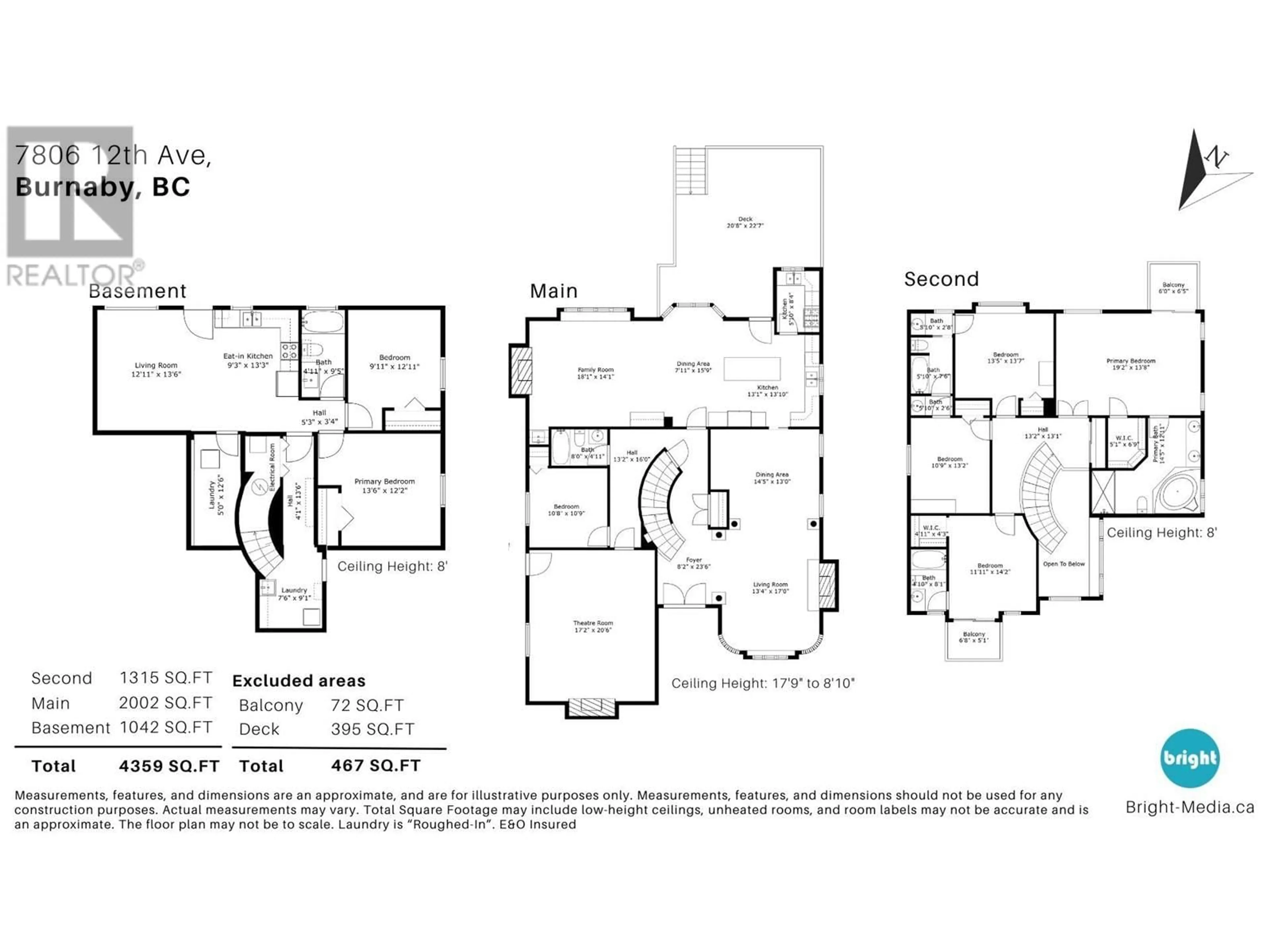 Floor plan for 7806 12TH AVENUE, Burnaby British Columbia V3N2K5