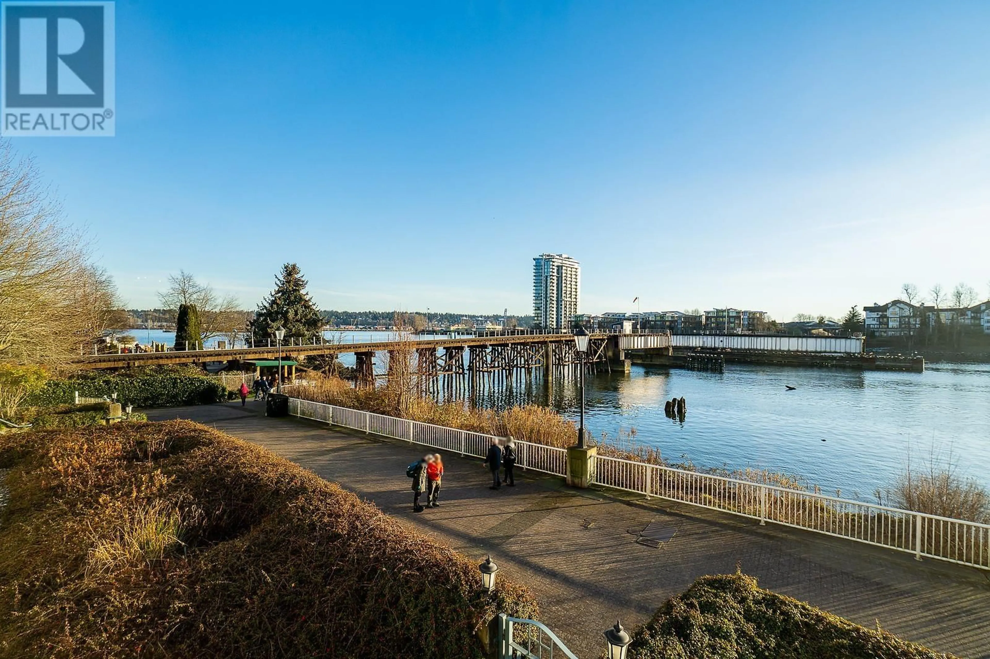 Patio, water/lake/river/ocean view for 206 8 LAGUNA COURT, New Westminster British Columbia V3M6M6