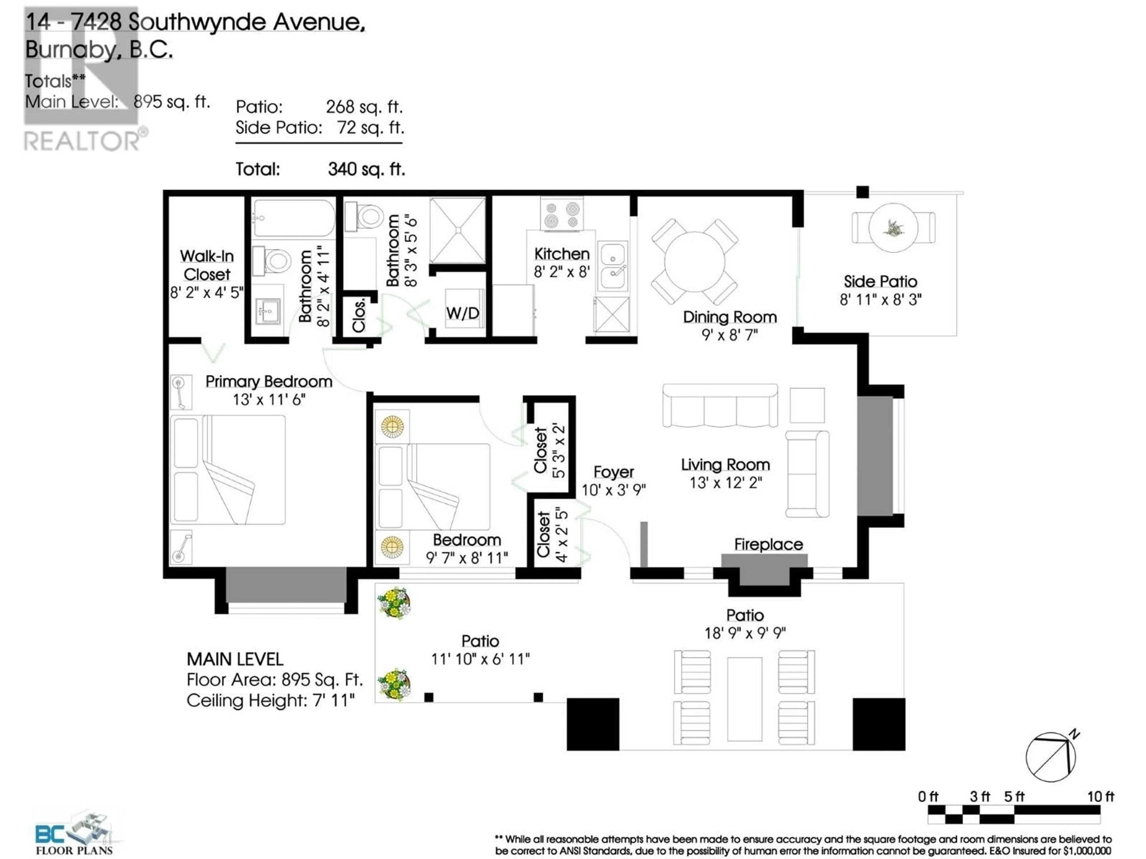 Floor plan for 14 7428 SOUTHWYNDE AVENUE, Burnaby British Columbia V3N0A1