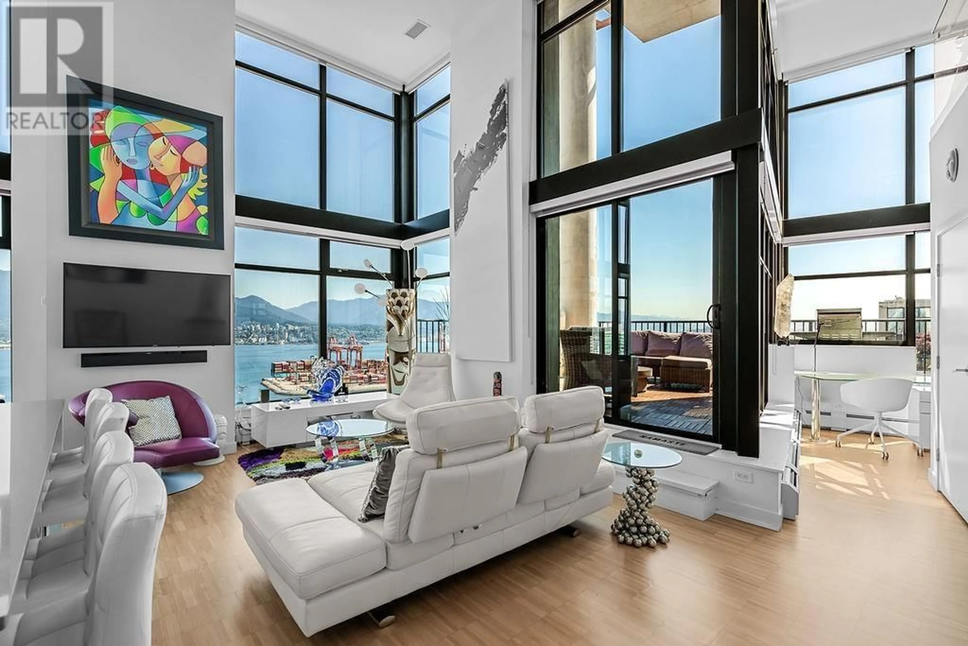 Living room with furniture, unknown for 3503 - 128 CORDOVA STREET, Vancouver British Columbia V6B0E6