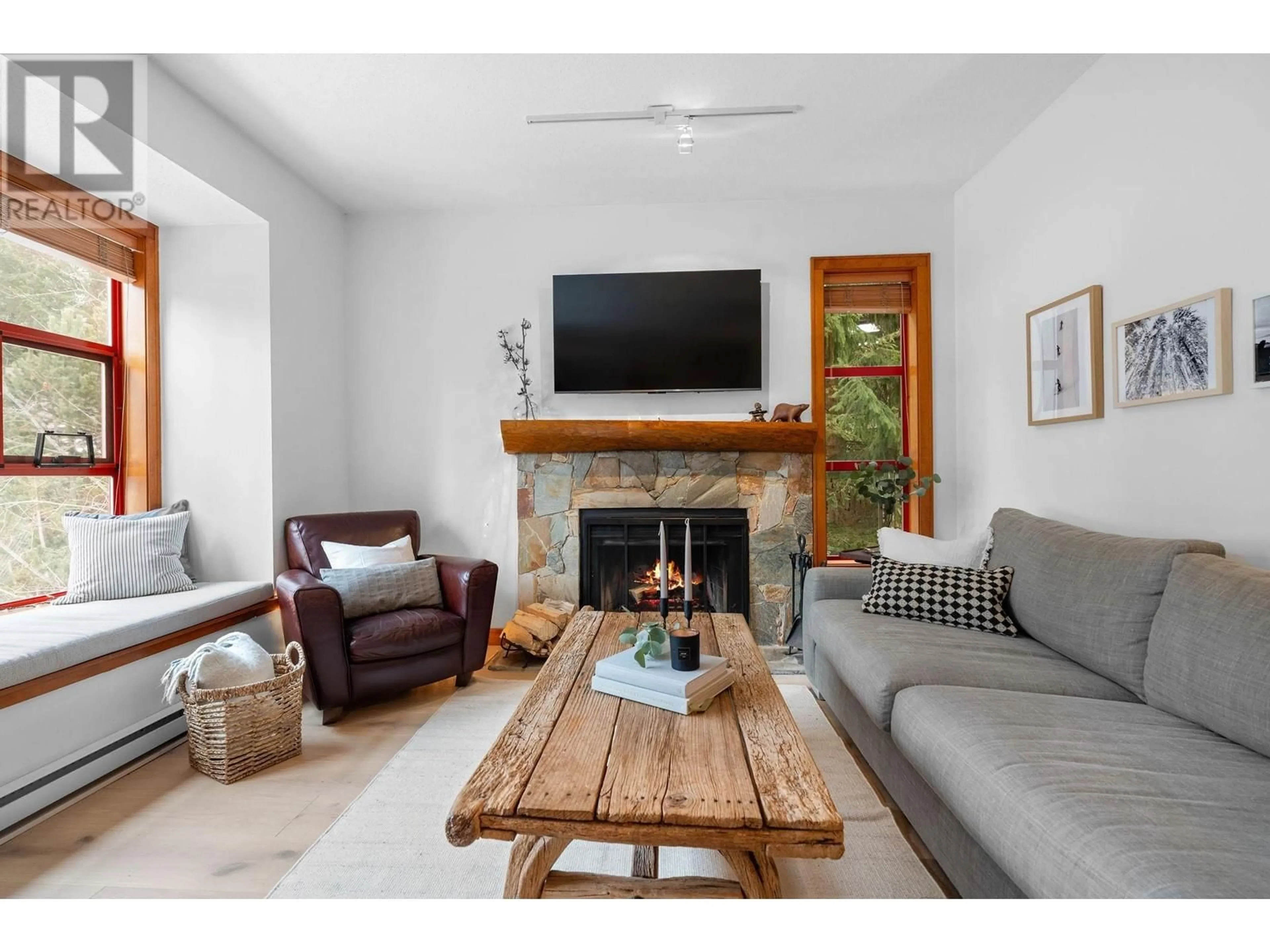 Living room with furniture, wood/laminate floor for 29 4652 BLACKCOMB WAY, Whistler British Columbia V0N1B4