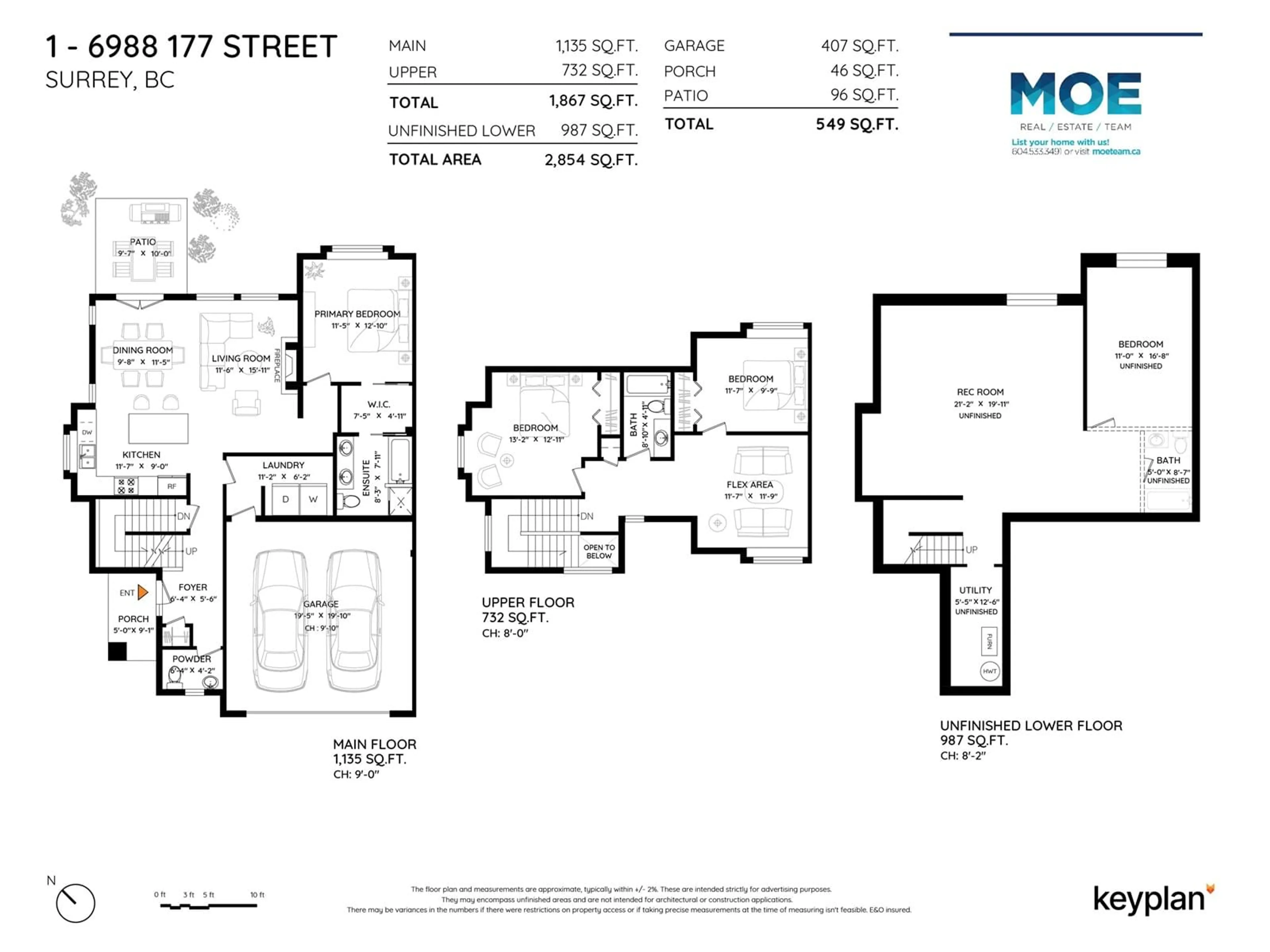 Floor plan for 1 - 6988 177, Surrey British Columbia V3S2K1