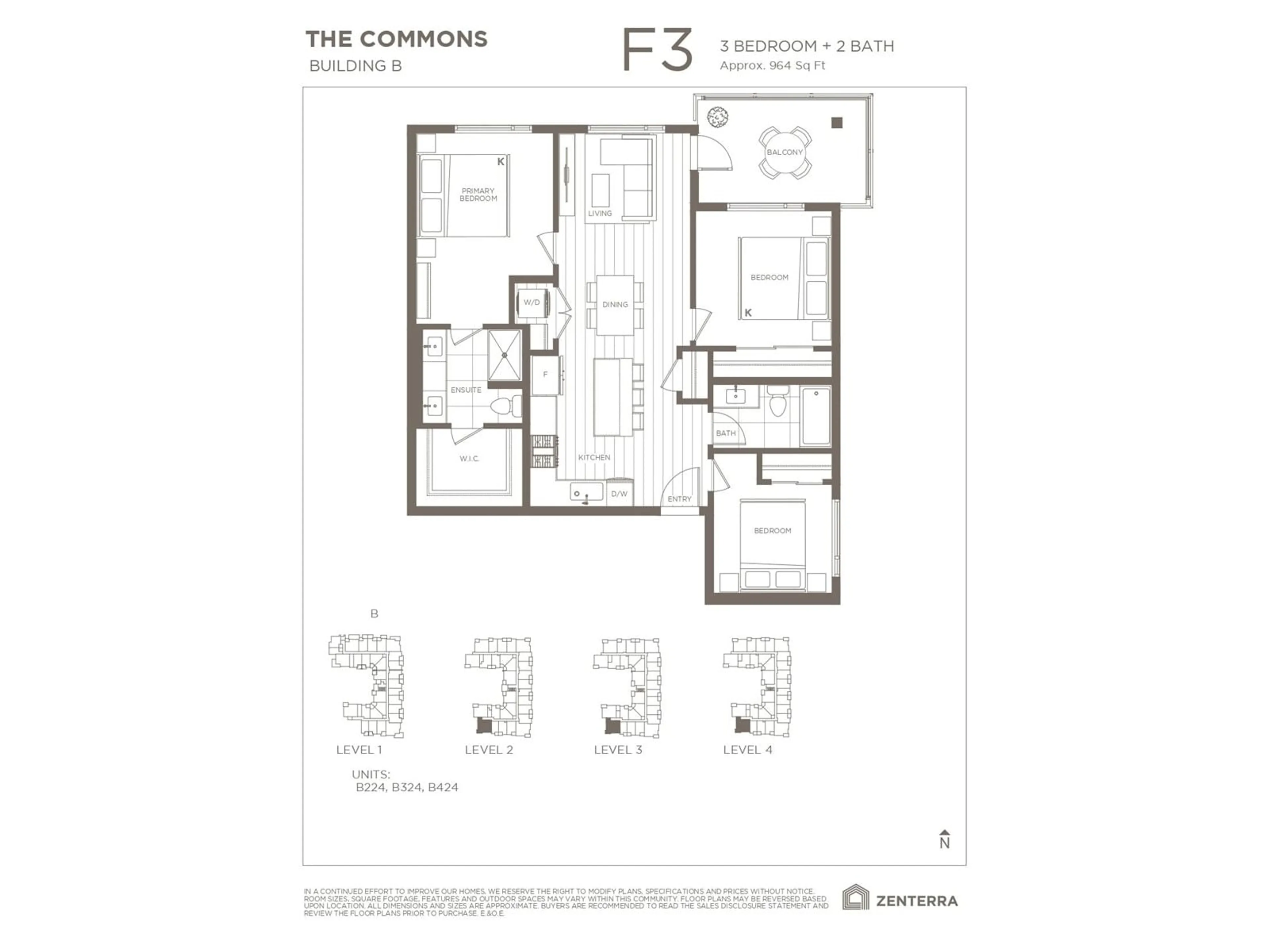 Floor plan for B224 8320 208B AVENUE, Langley British Columbia V2Y2C4