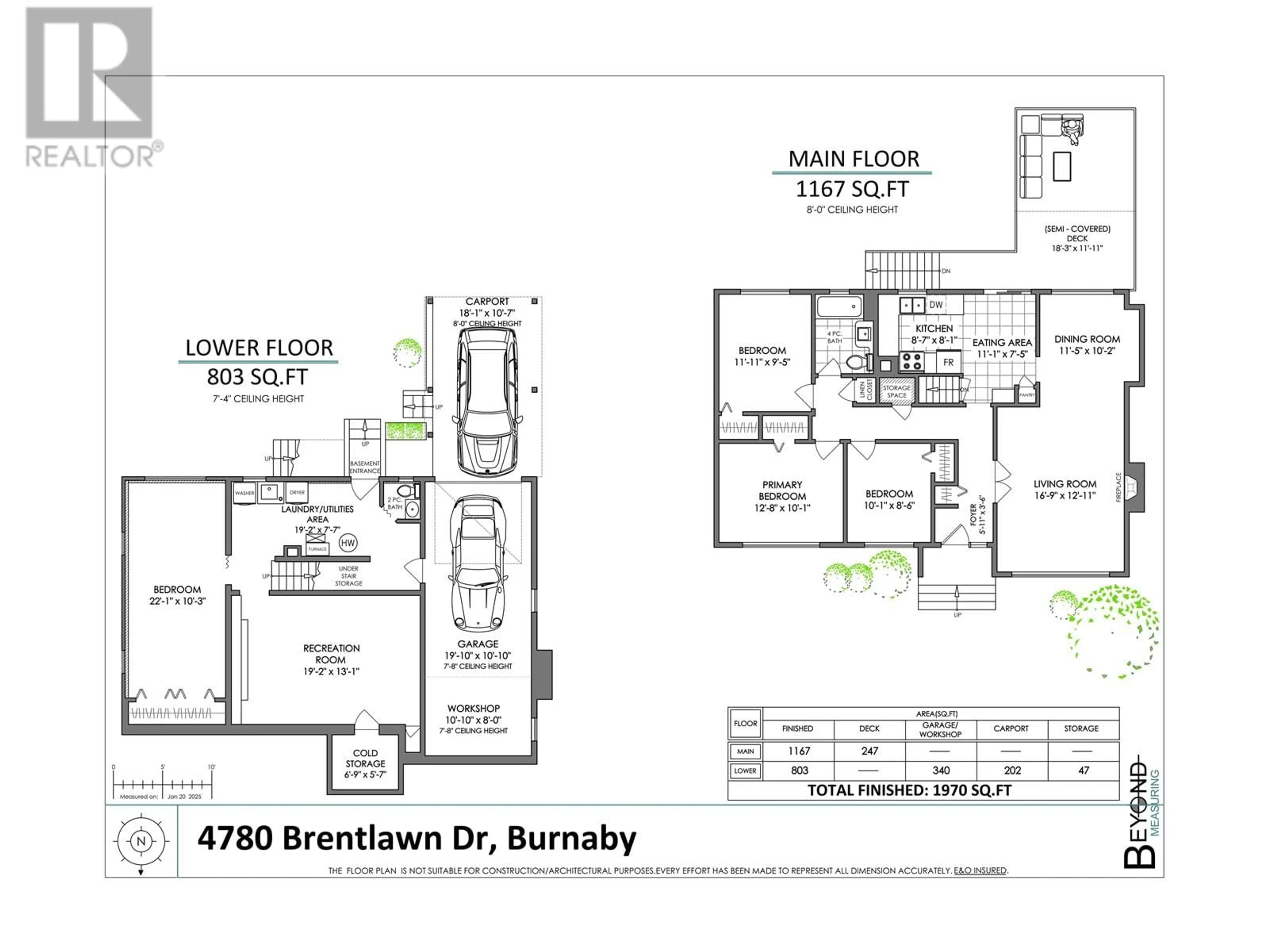 Floor plan for 4780 BRENTLAWN DRIVE, Burnaby British Columbia V5C3V5