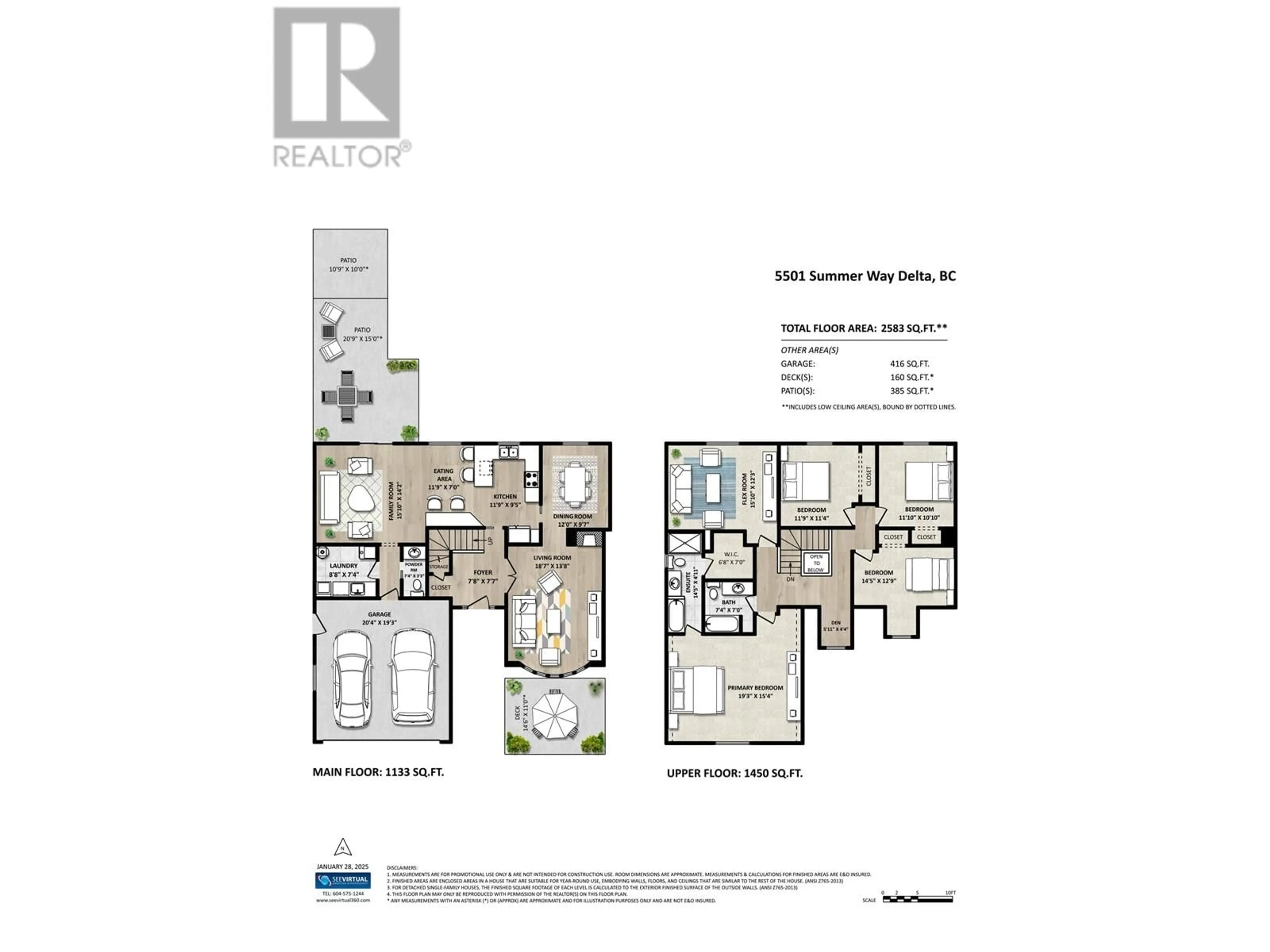 Floor plan for 5501 SUMMER WAY, Delta British Columbia V4M3Y4