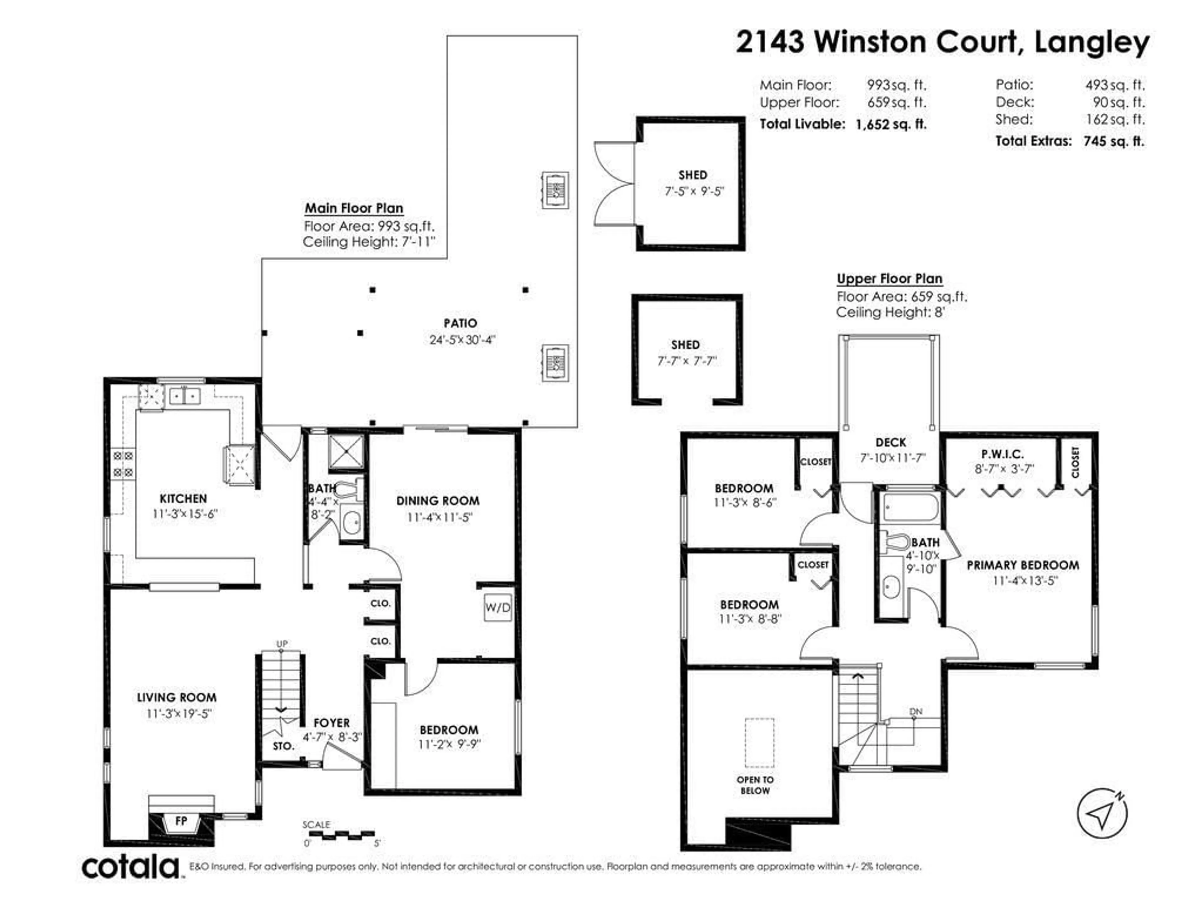 Floor plan for 2143 WINSTON COURT, Langley British Columbia V2Y1H5