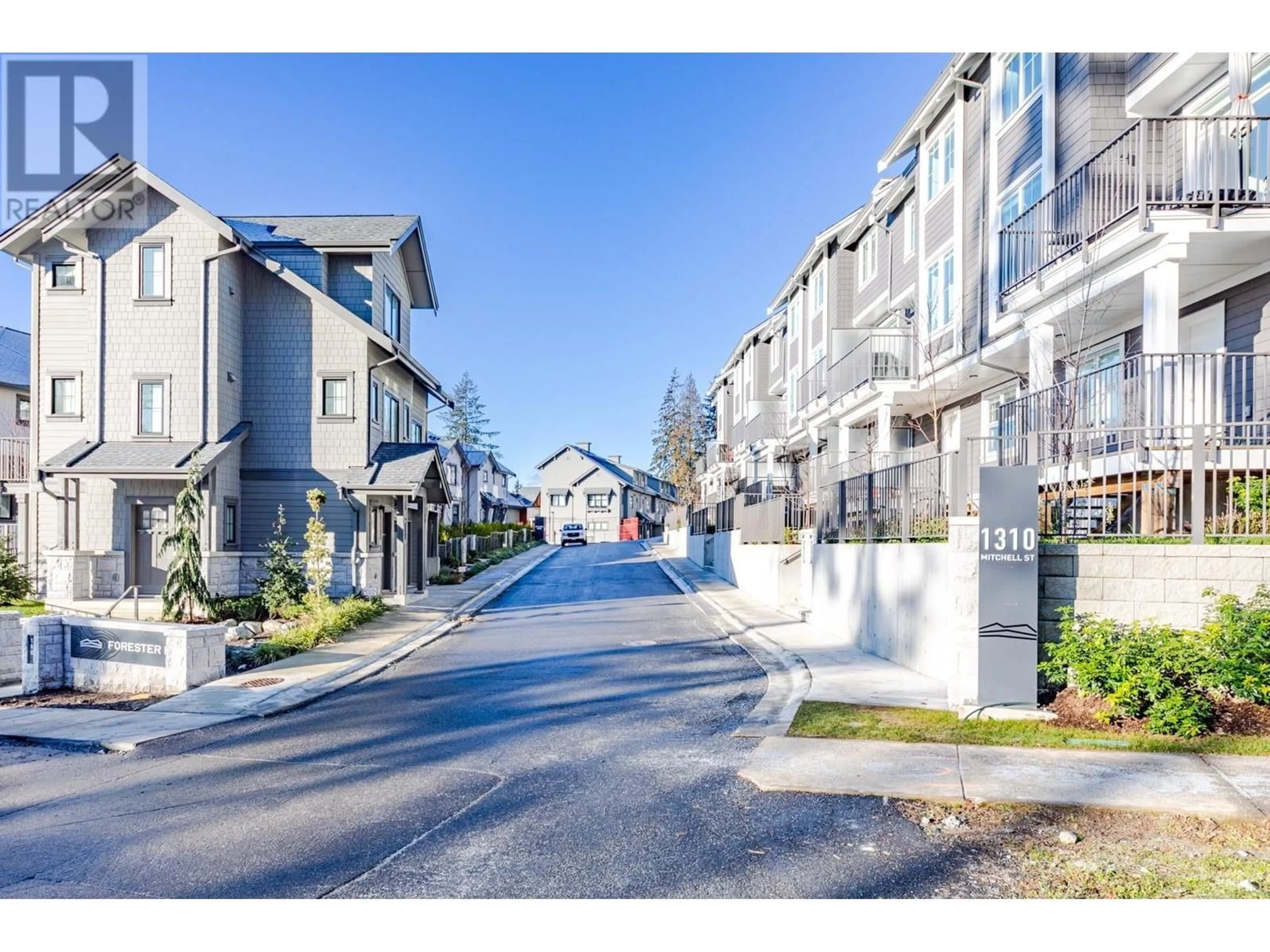 A pic from outside/outdoor area/front of a property/back of a property/a pic from drone, street for 175 - 1310 MITCHELL STREET, Coquitlam British Columbia V3E0T9