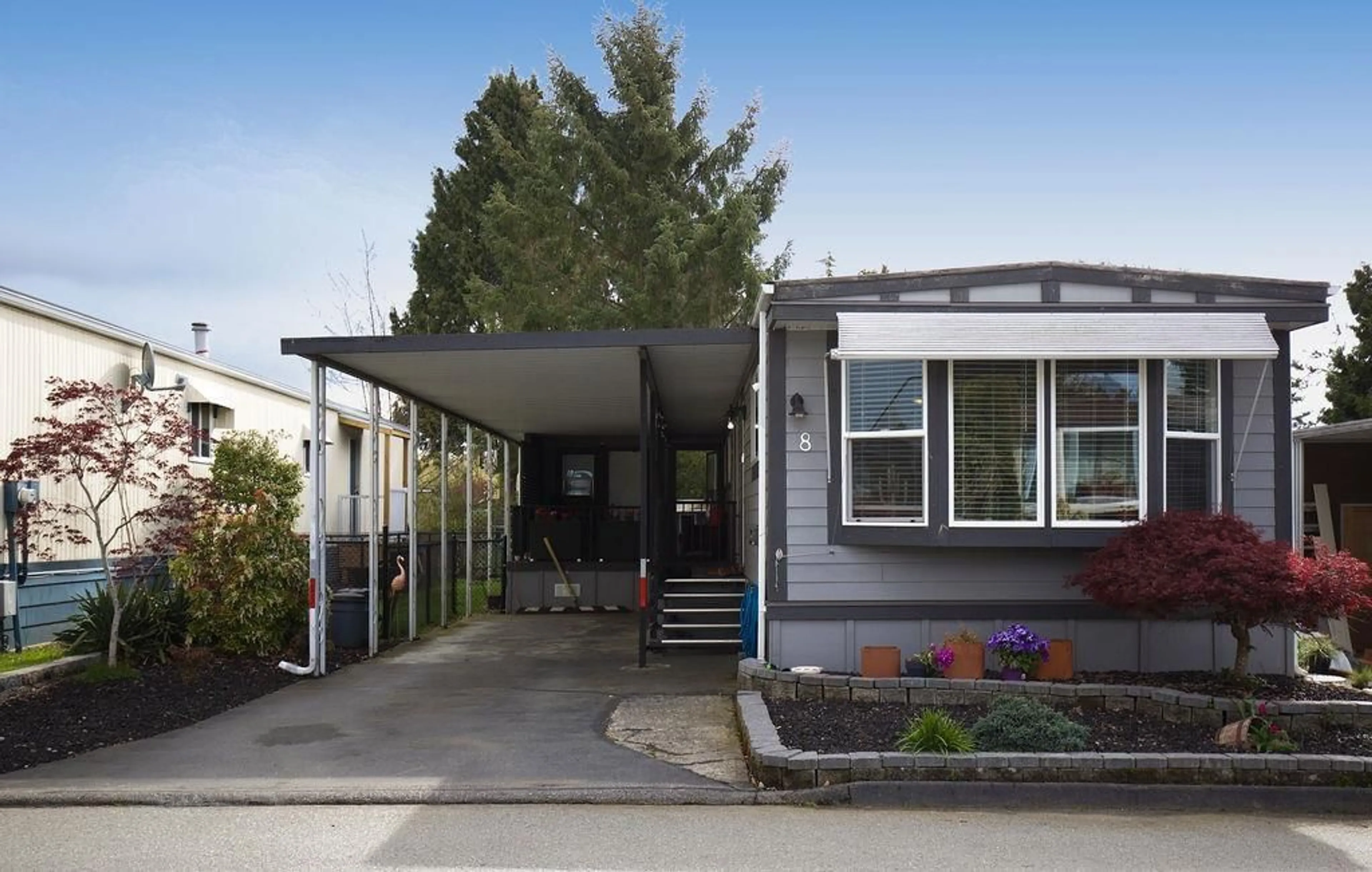 Home with vinyl exterior material, street for 8 15875 20 AVENUE, Surrey British Columbia V4A2B1