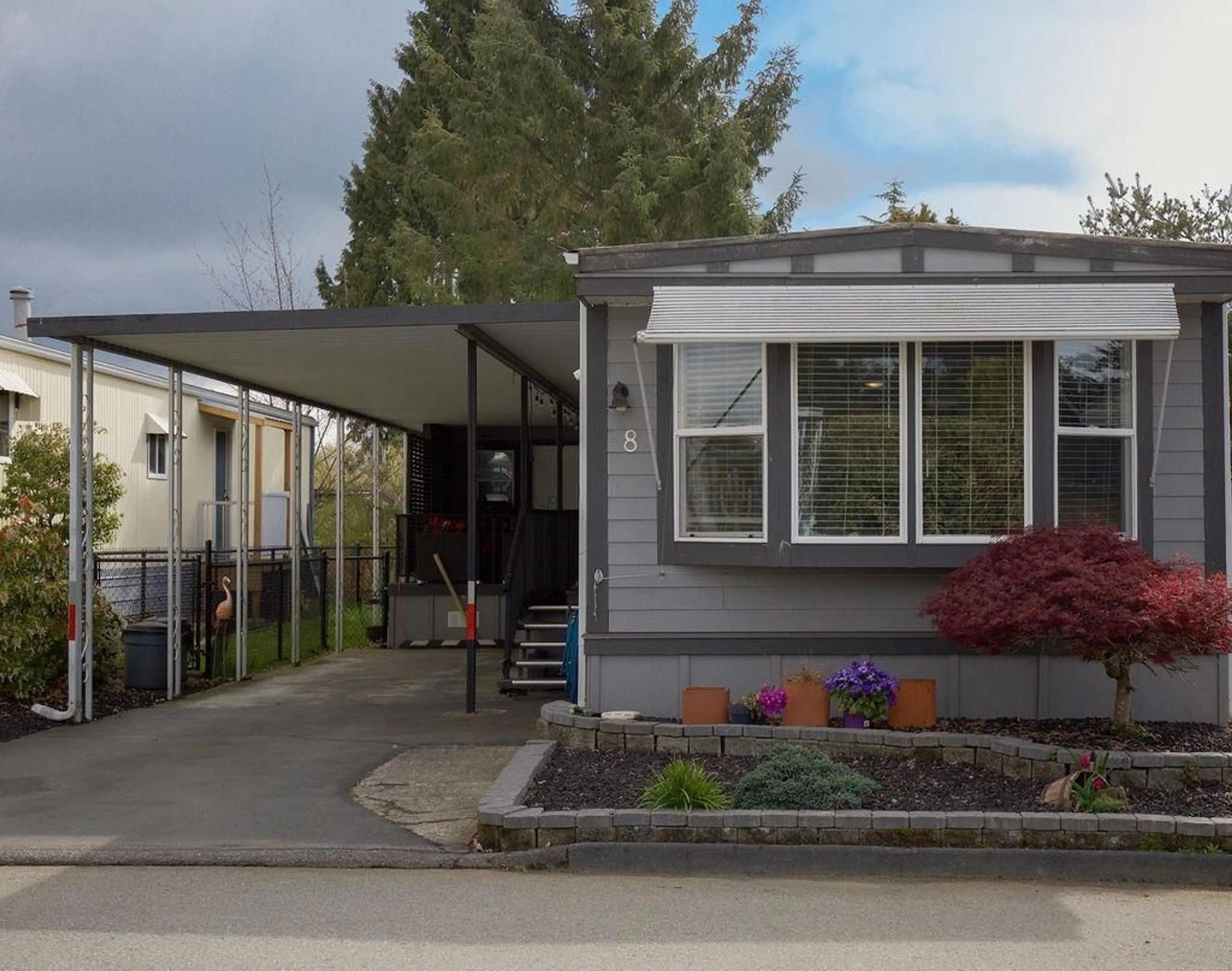 Home with vinyl exterior material, street for 8 15875 20 AVENUE, Surrey British Columbia V4A2B1