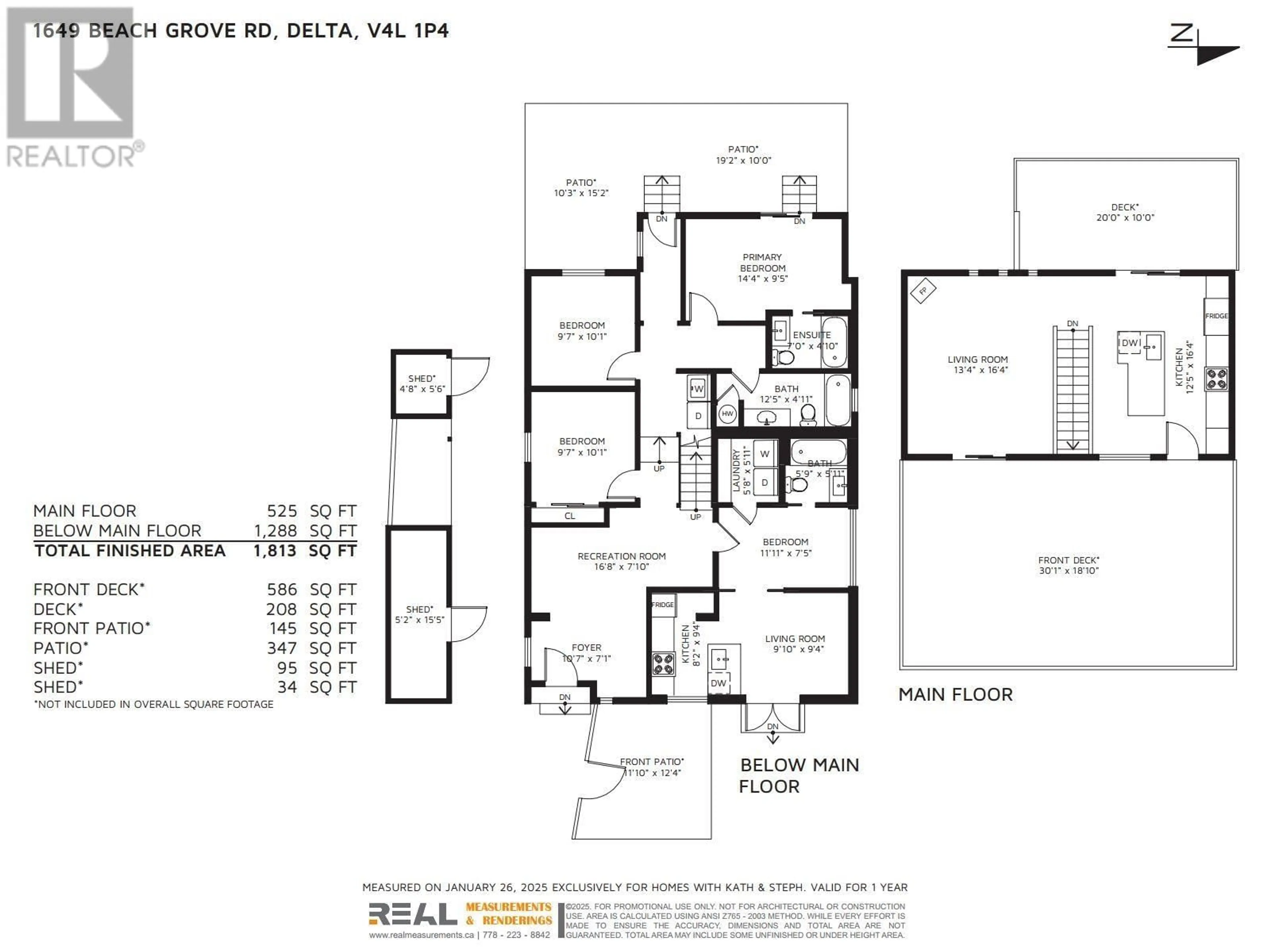 Floor plan for 1649 BEACH GROVE ROAD, Delta British Columbia V4L1P4