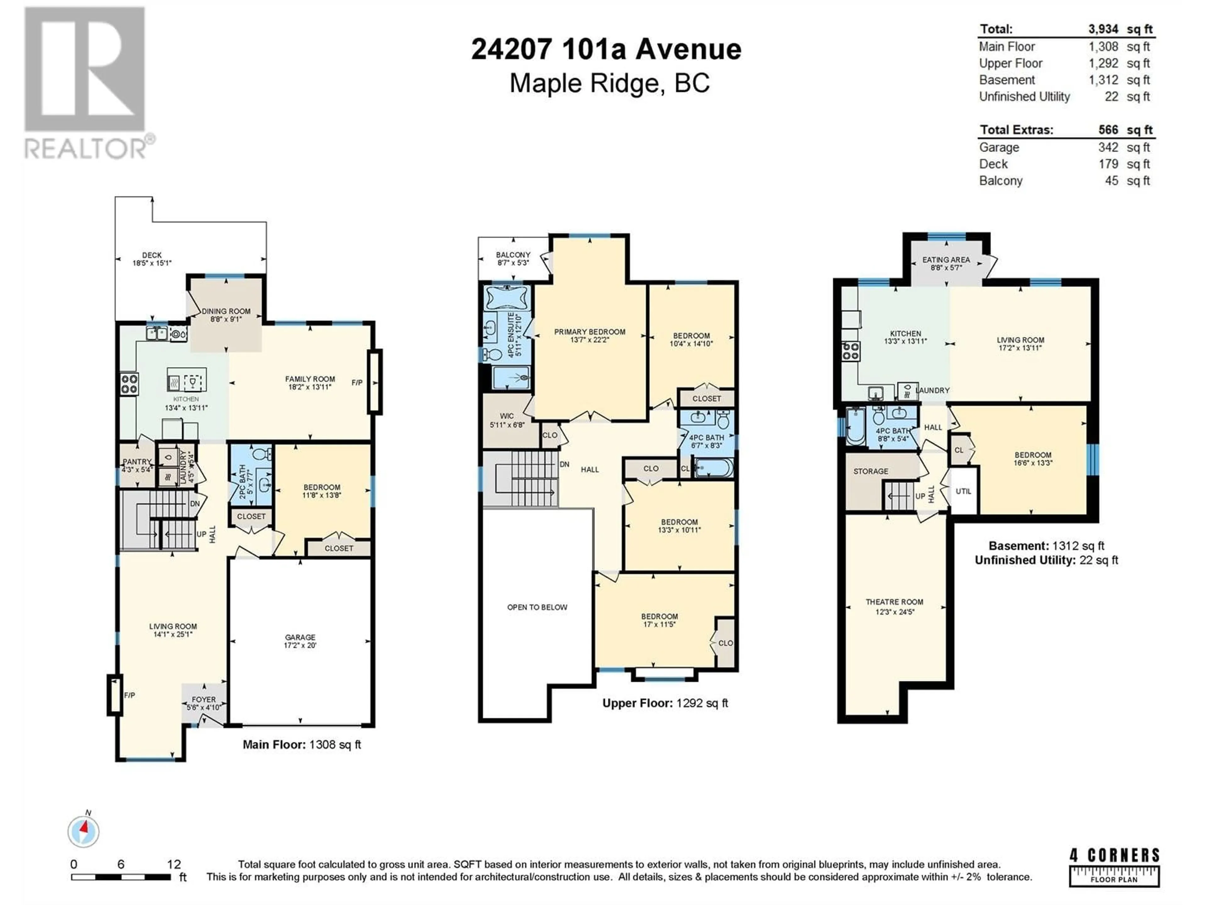 Floor plan for 24207 101A AVENUE, Maple Ridge British Columbia V2W0E6