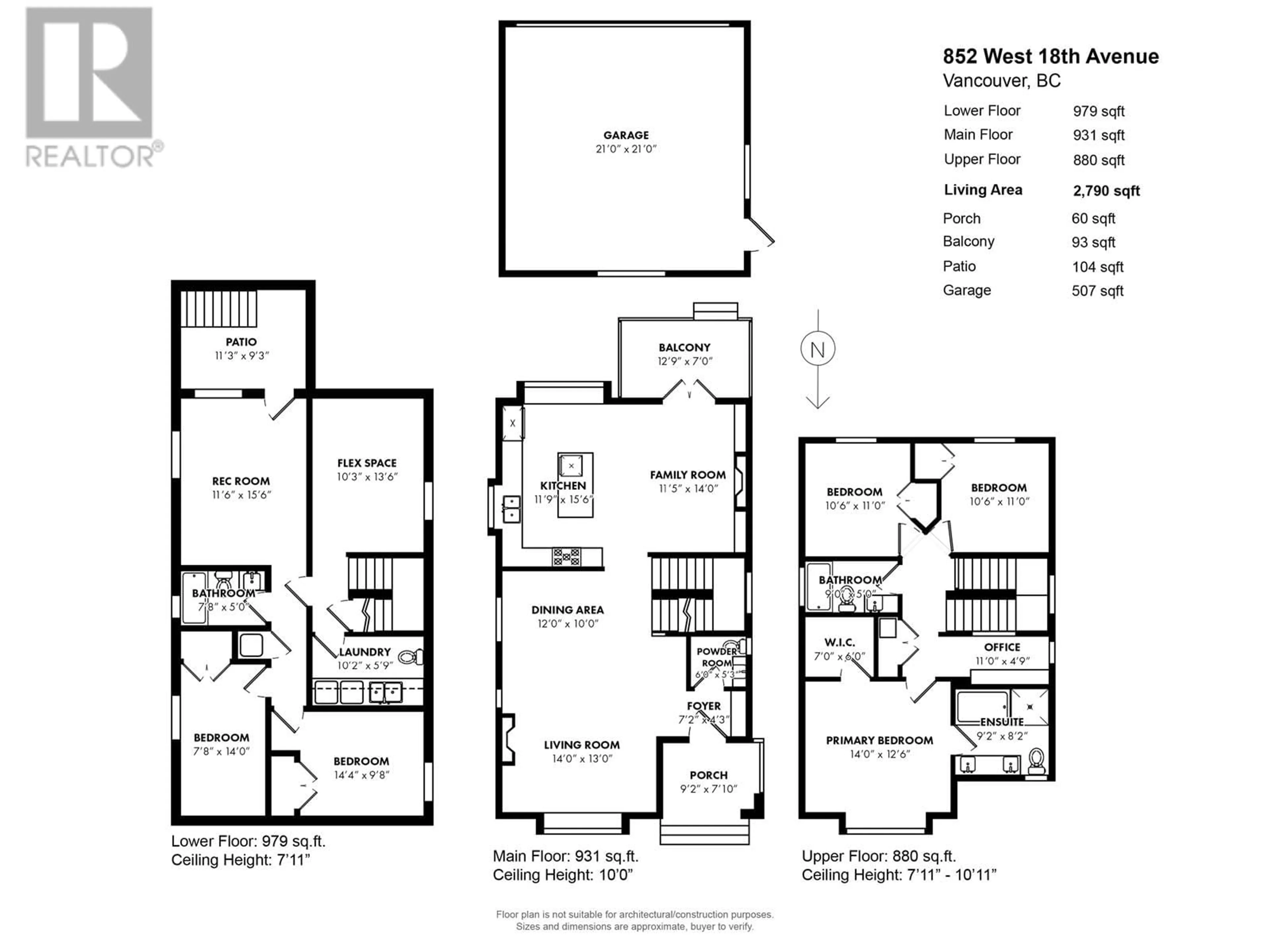 Floor plan for 852 W 18TH AVENUE, Vancouver British Columbia V5Z1W3