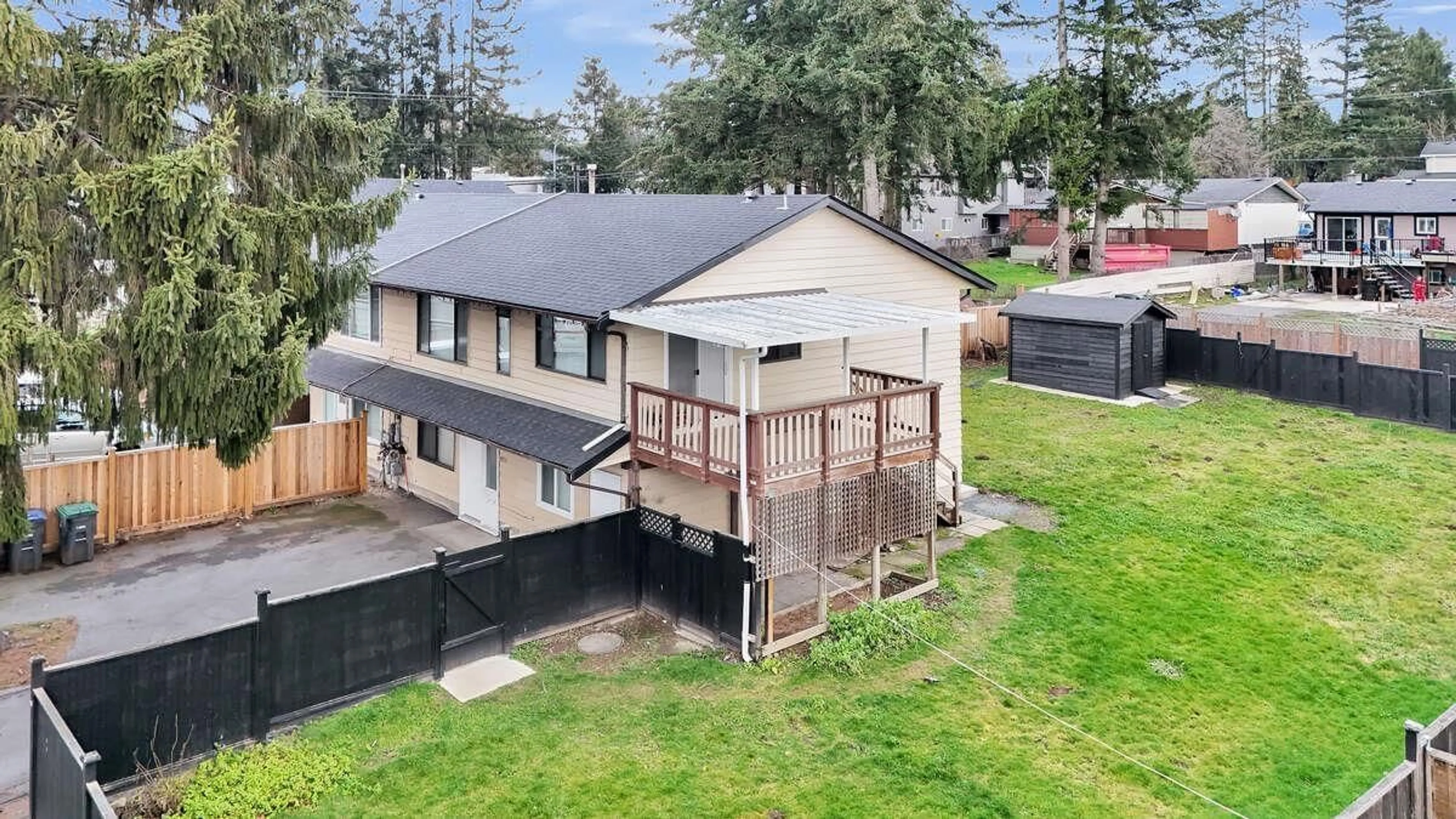 A pic from outside/outdoor area/front of a property/back of a property/a pic from drone, unknown for 9974 127B STREET, Surrey British Columbia V3V6T1