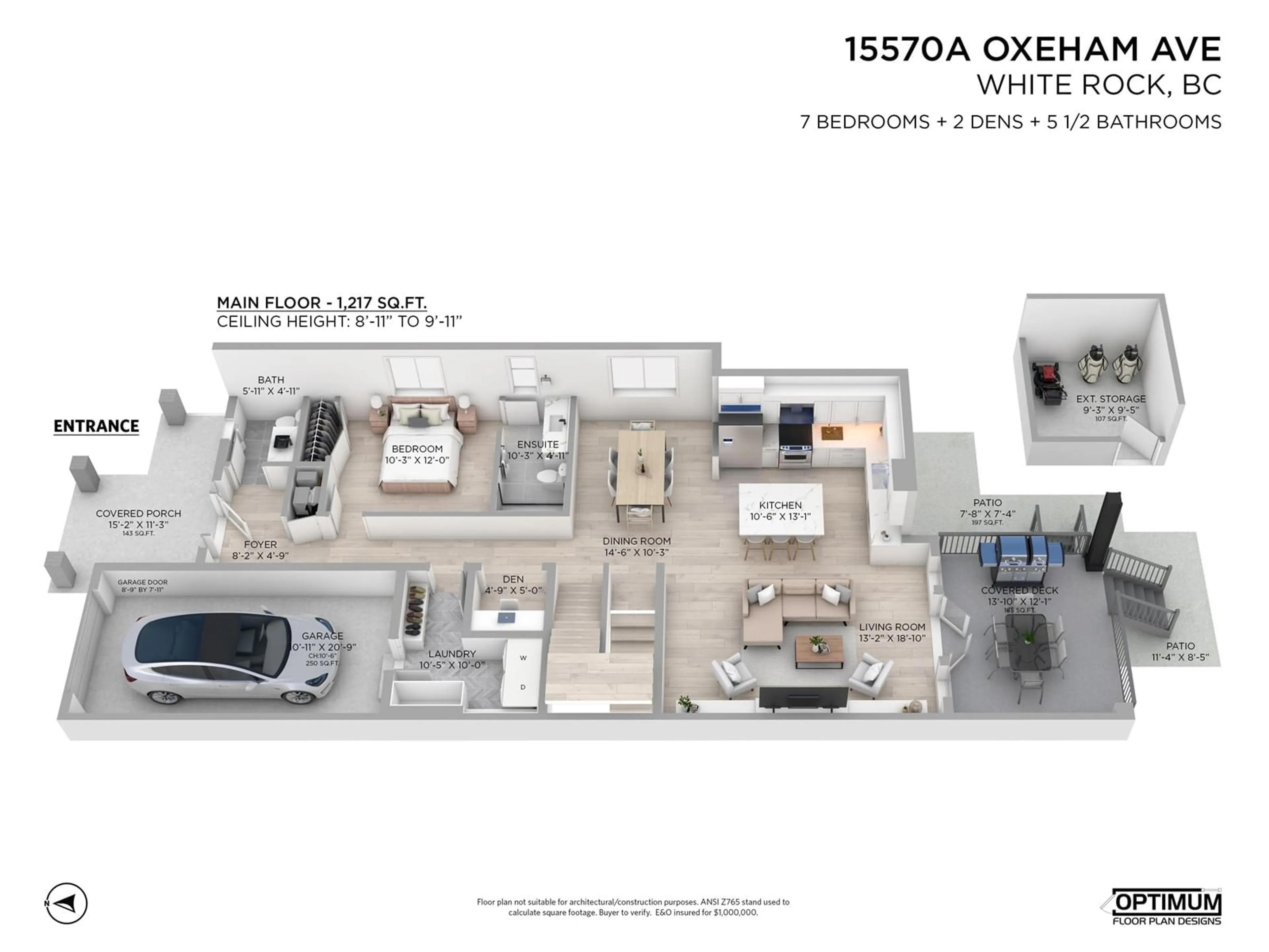 Floor plan for 15570A OXENHAM AVENUE, White Rock British Columbia V4B2J3