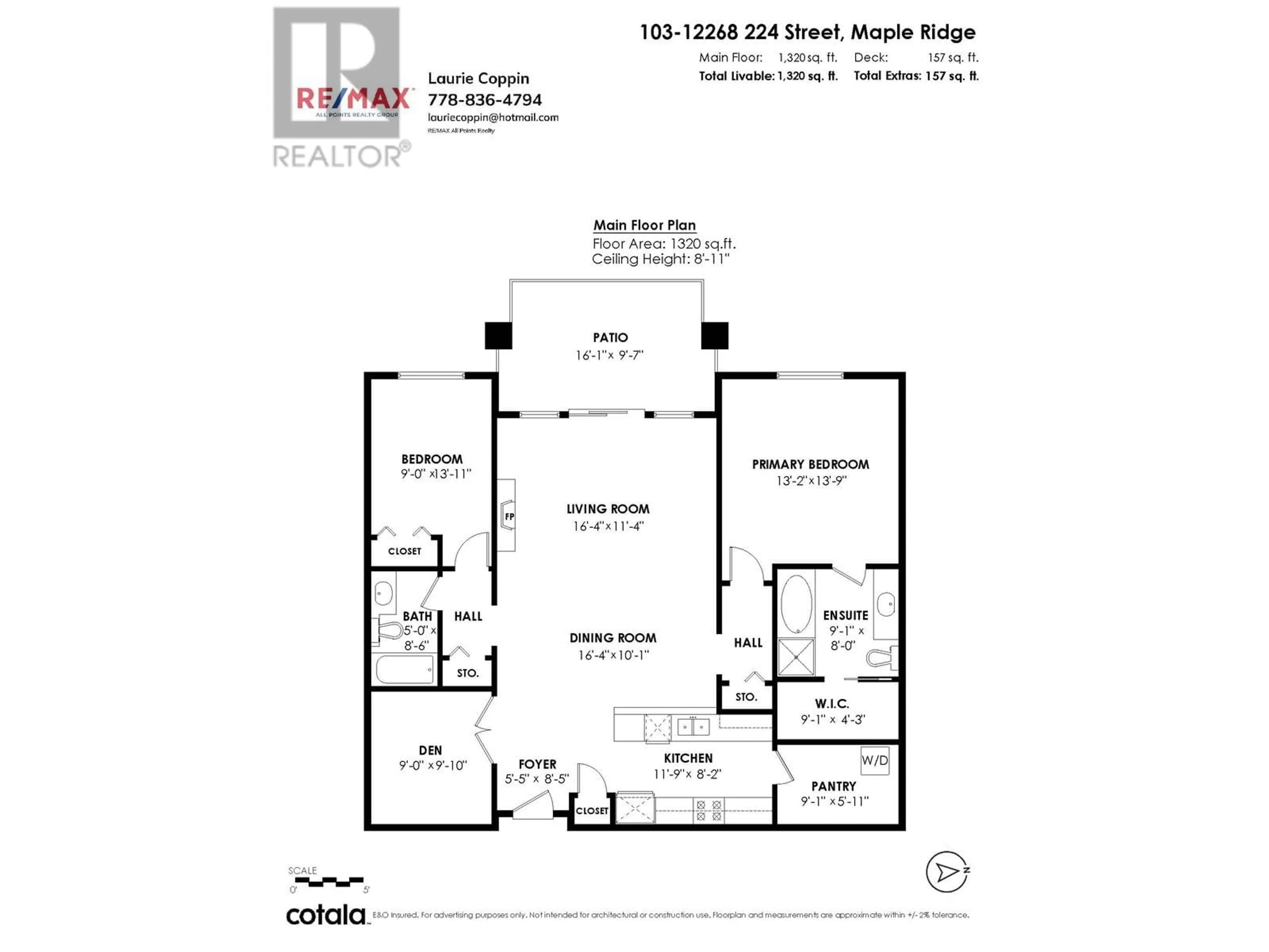 Floor plan for 103 12268 224 STREET, Maple Ridge British Columbia V2X6B8