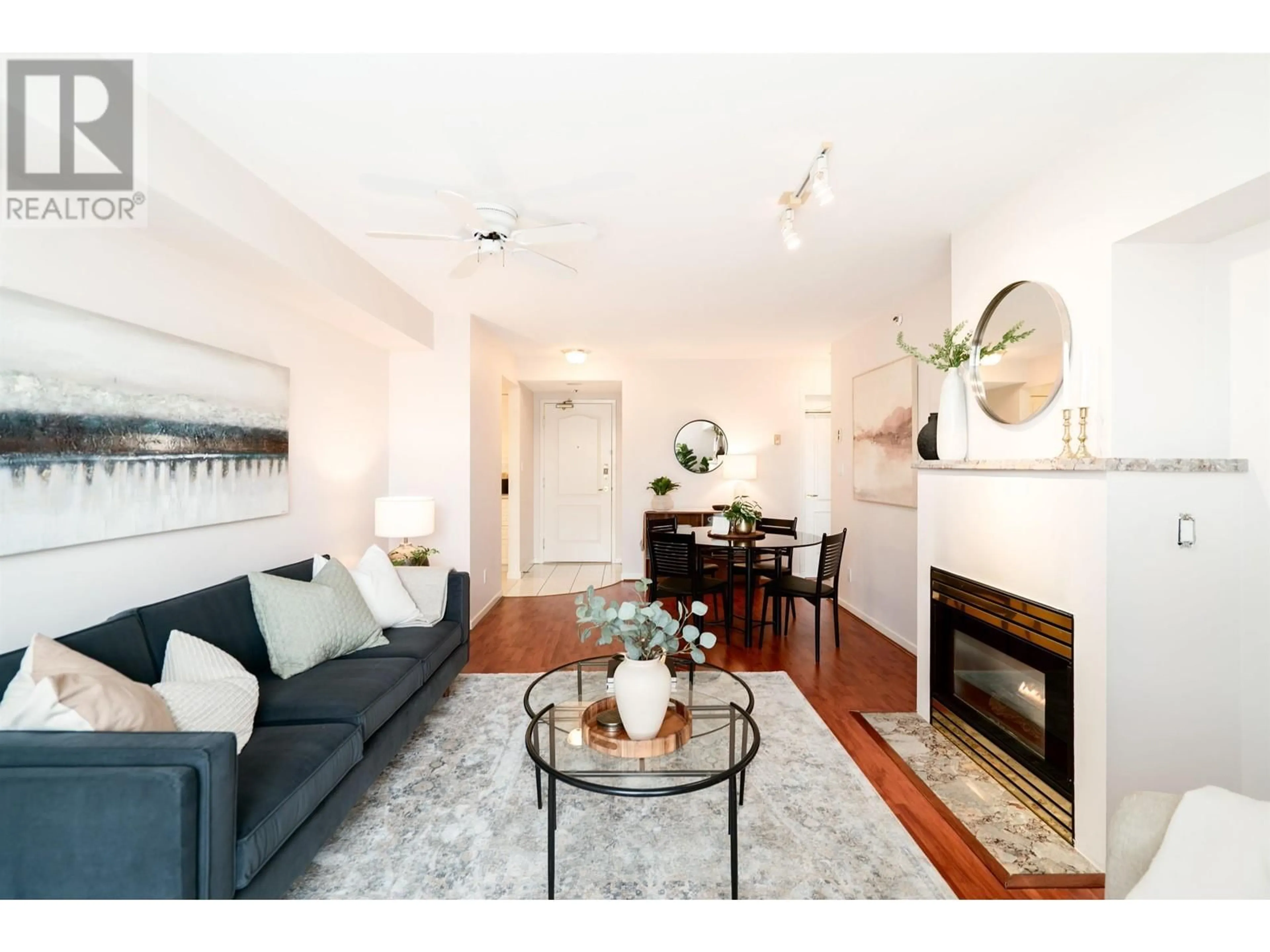 Living room with furniture, wood/laminate floor for 307 2988 ALDER STREET, Vancouver British Columbia V6H4C3