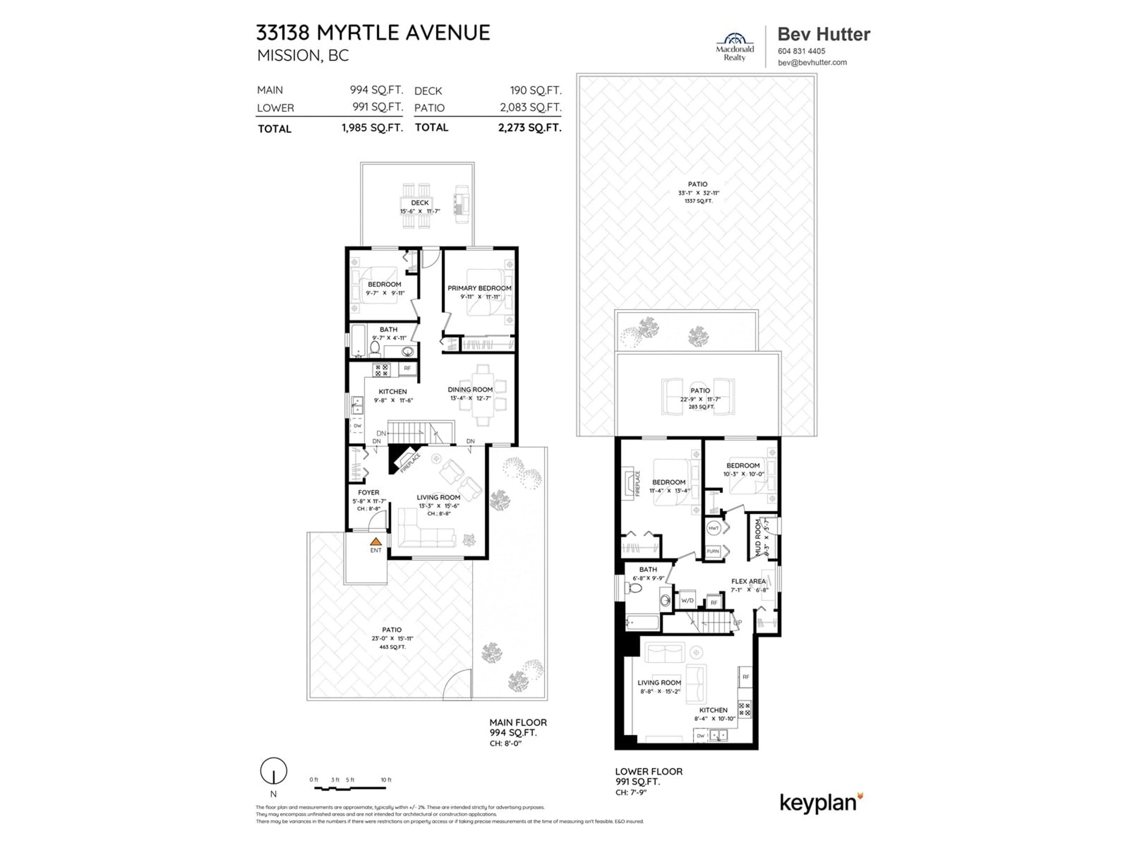 Floor plan for 33138 MYRTLE AVENUE, Mission British Columbia V2V5W1