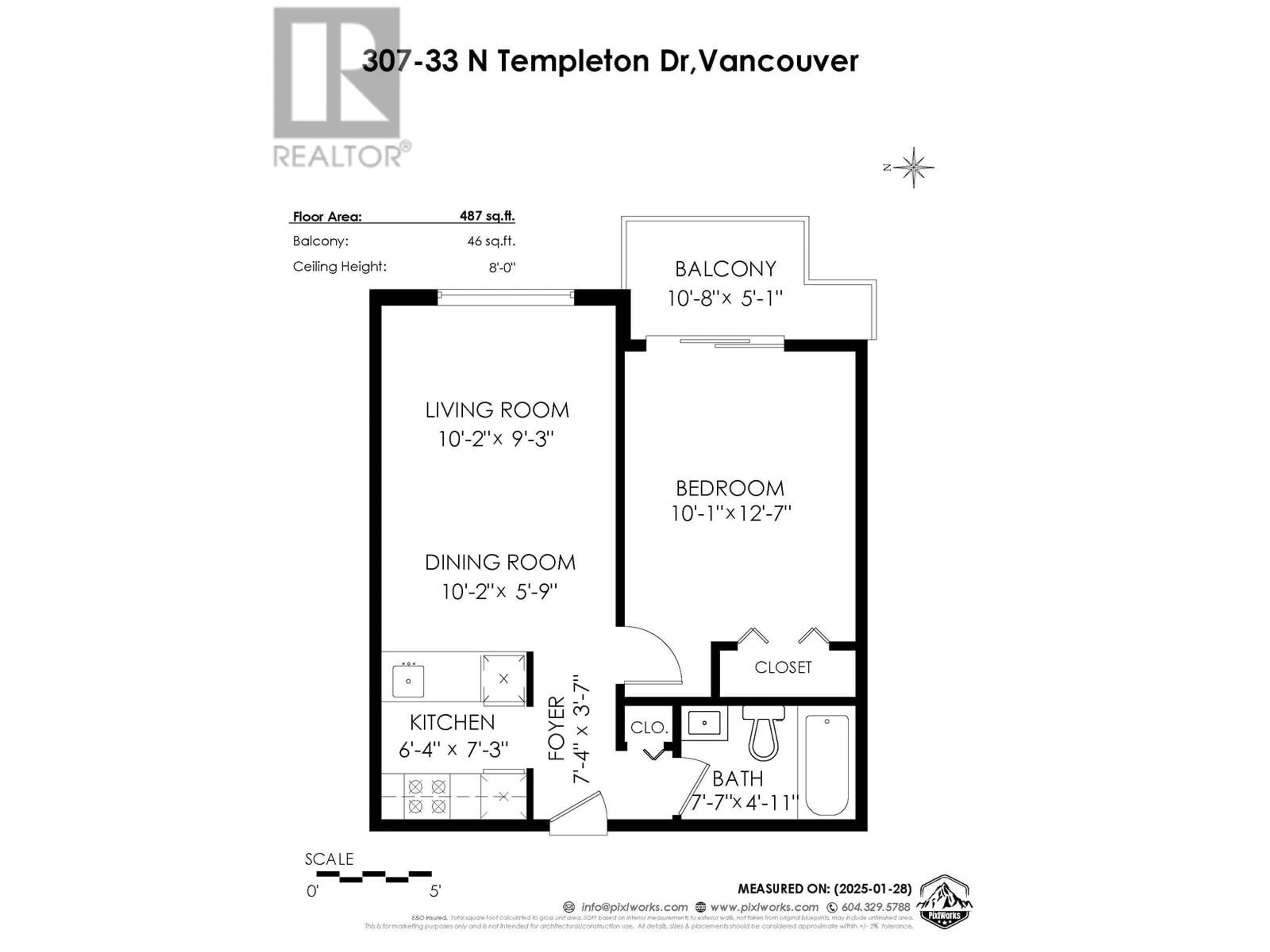 Floor plan for 307 33 N TEMPLETON DRIVE, Vancouver British Columbia V5L3C9